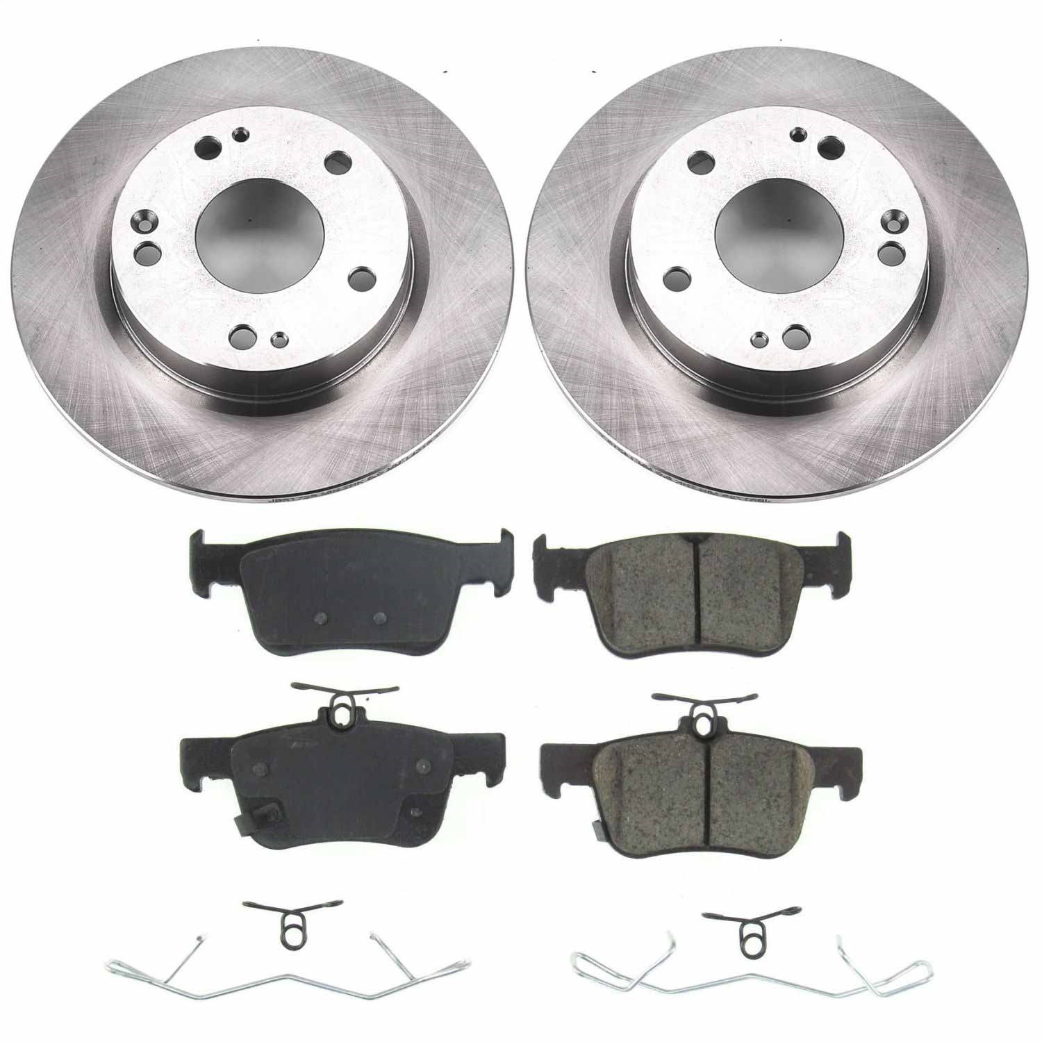 Power Stop - KOE8330 - Rear - Disc Brake Pad and Rotor Kit