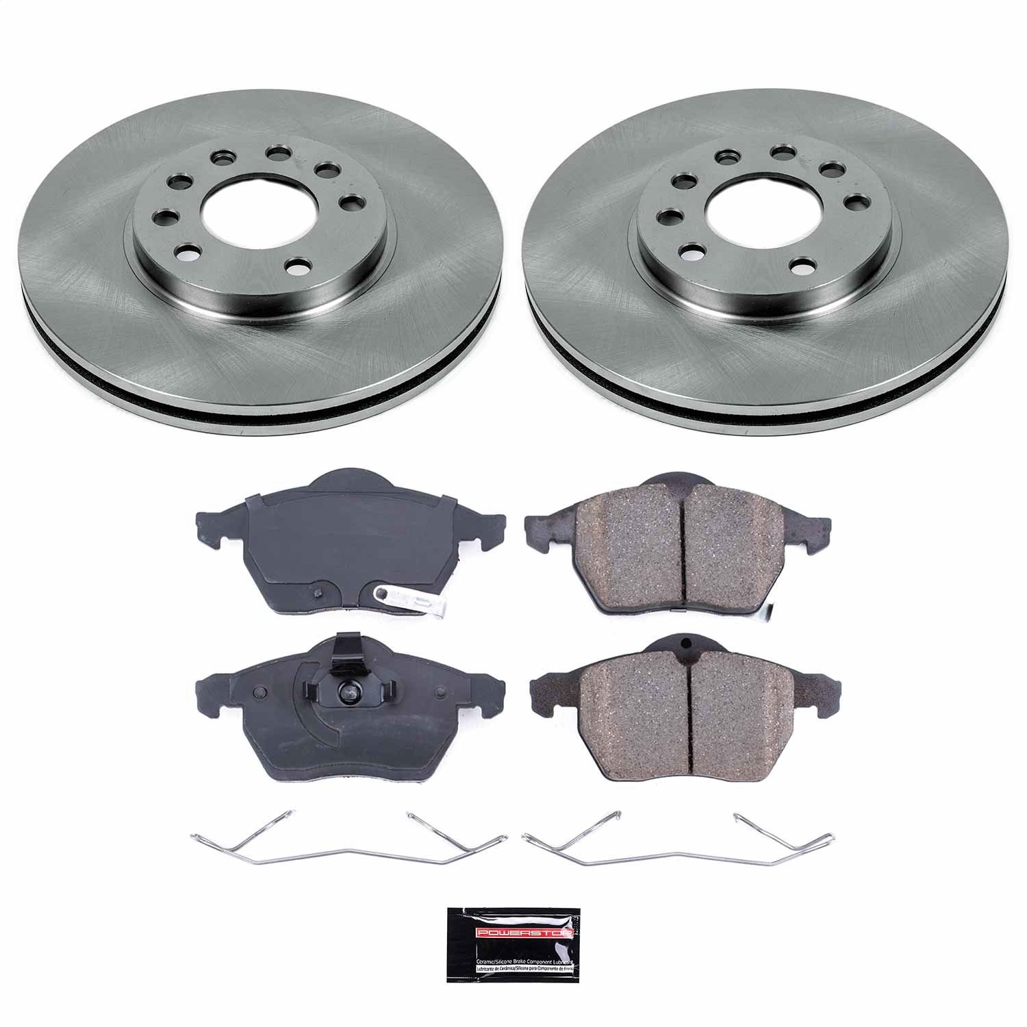 Power Stop - KOE834 - Front - Disc Brake Pad and Rotor Kit