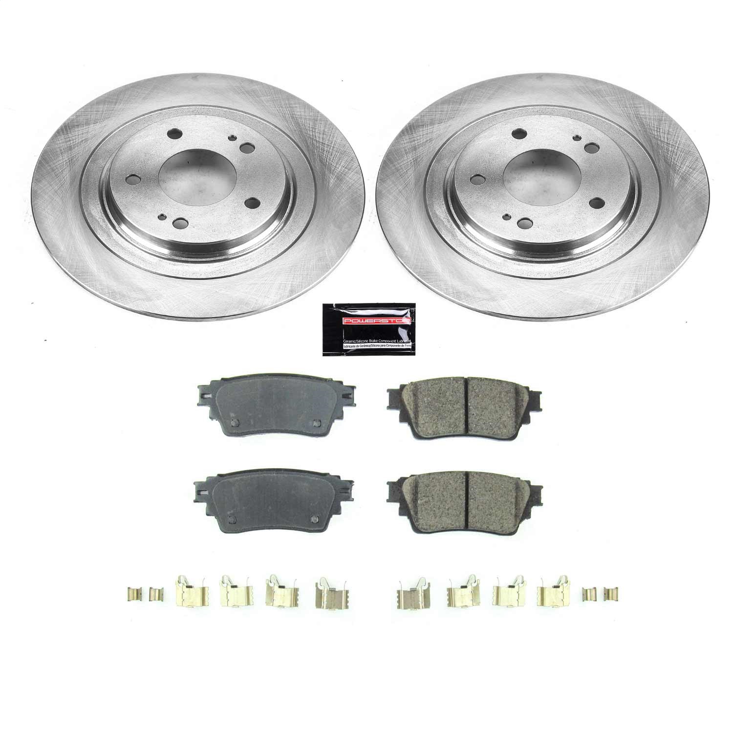 Power Stop - KOE8381 - Rear - Disc Brake Pad and Rotor Kit