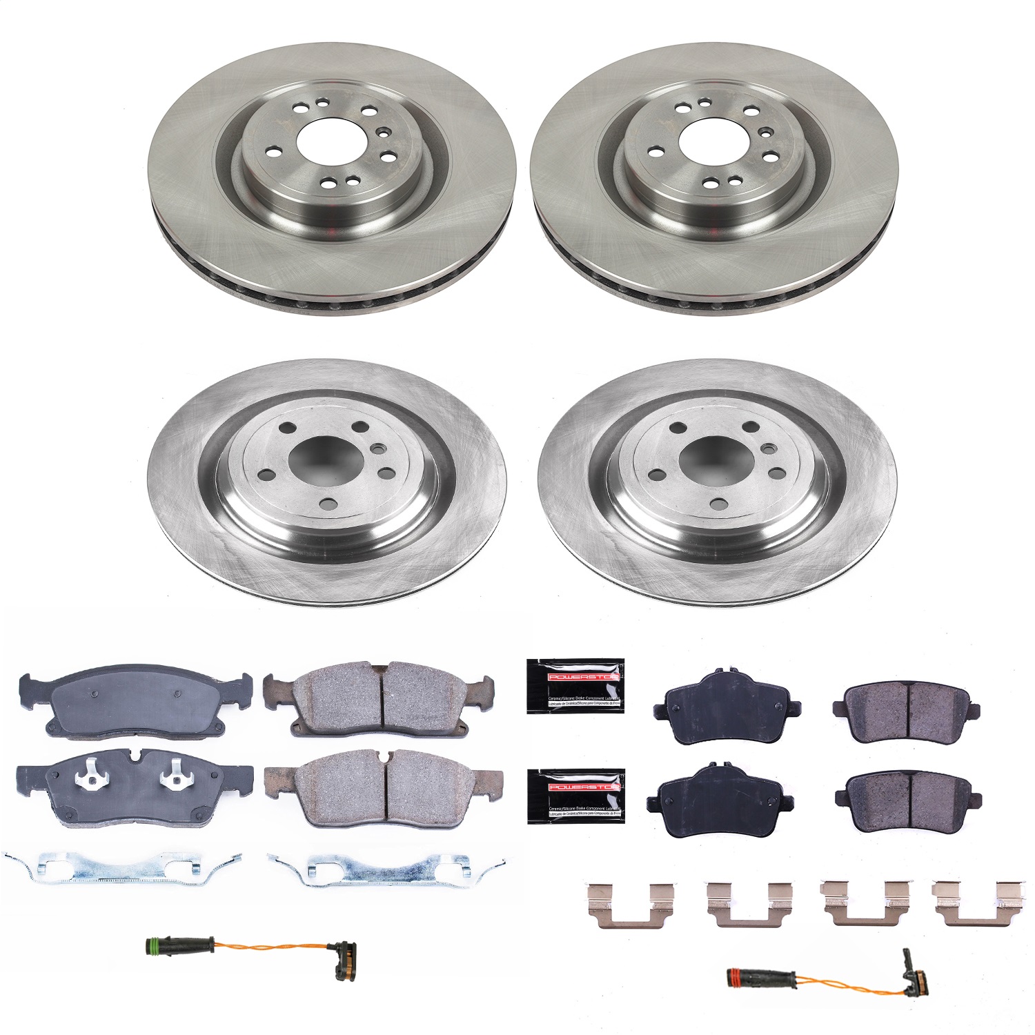 Power Stop - KOE8435 - Front and Rear - Disc Brake Pad and Rotor Kit