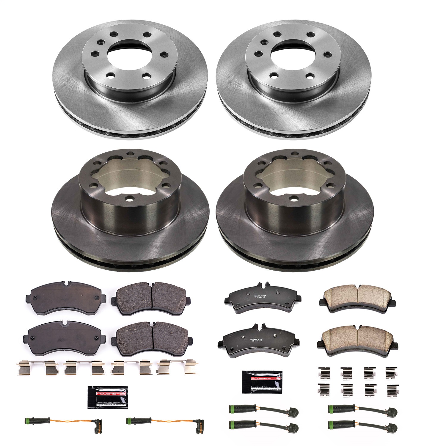 Power Stop - KOE8447 - Front and Rear - Disc Brake Pad and Rotor Kit