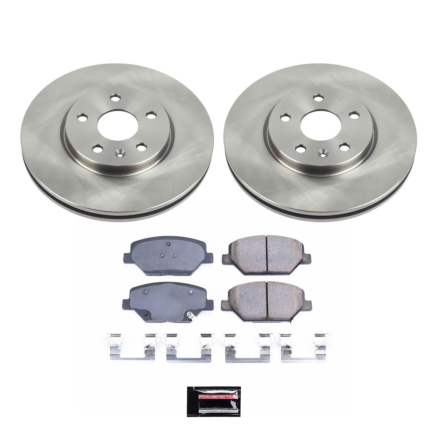 Power Stop - KOE8466 - Front - Disc Brake Pad and Rotor Kit