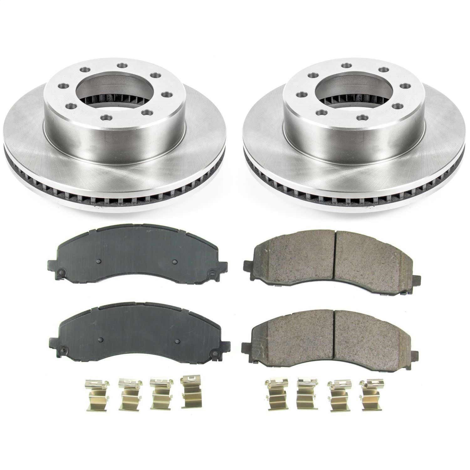 Power Stop - KOE8478 - Front - Disc Brake Pad and Rotor Kit