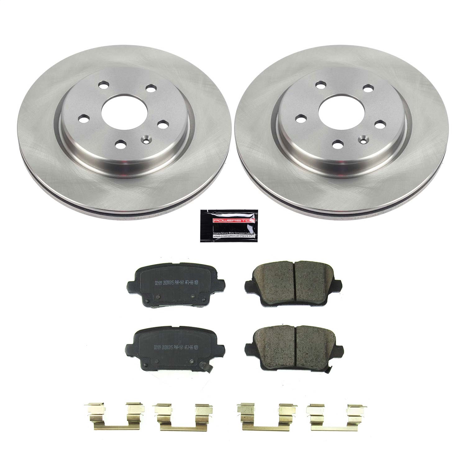 Power Stop - KOE8487 - Rear - Disc Brake Pad and Rotor Kit