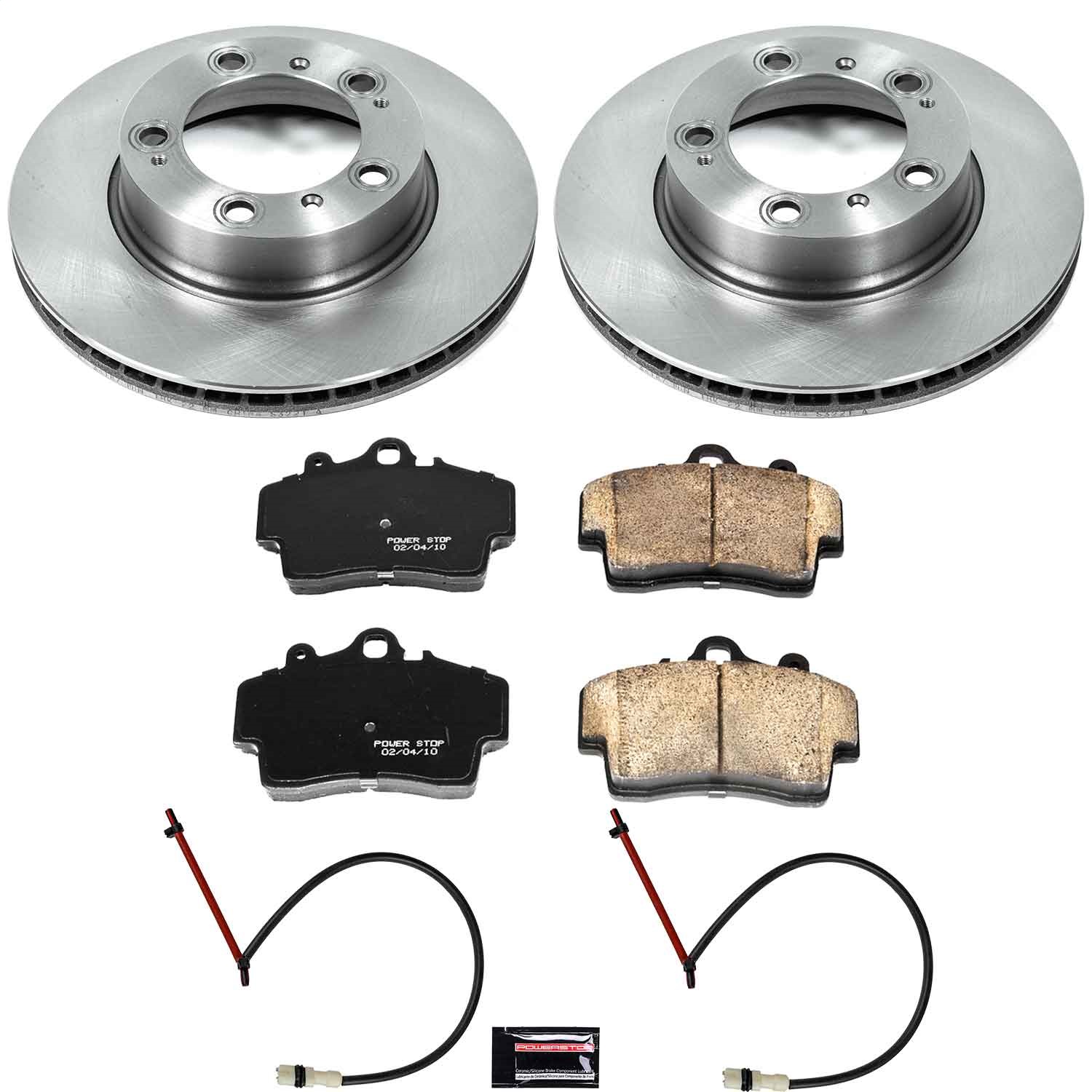 Power Stop - KOE850 - Front - Disc Brake Pad and Rotor Kit