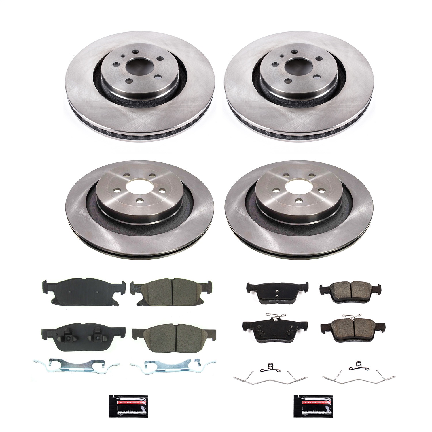 Power Stop - KOE8535 - Front and Rear - Disc Brake Pad and Rotor Kit