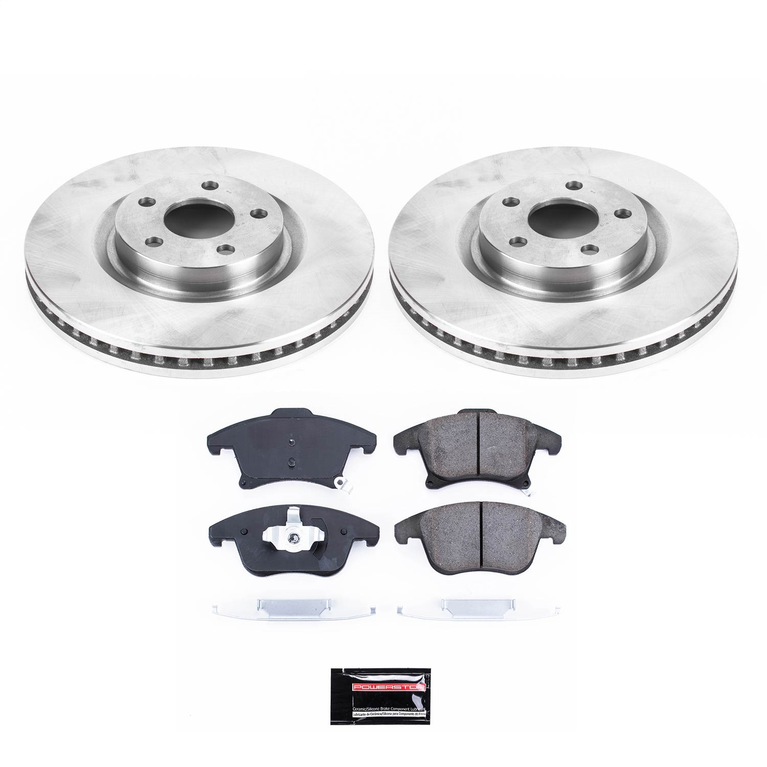 Power Stop - KOE8540 - Front - Disc Brake Pad and Rotor Kit