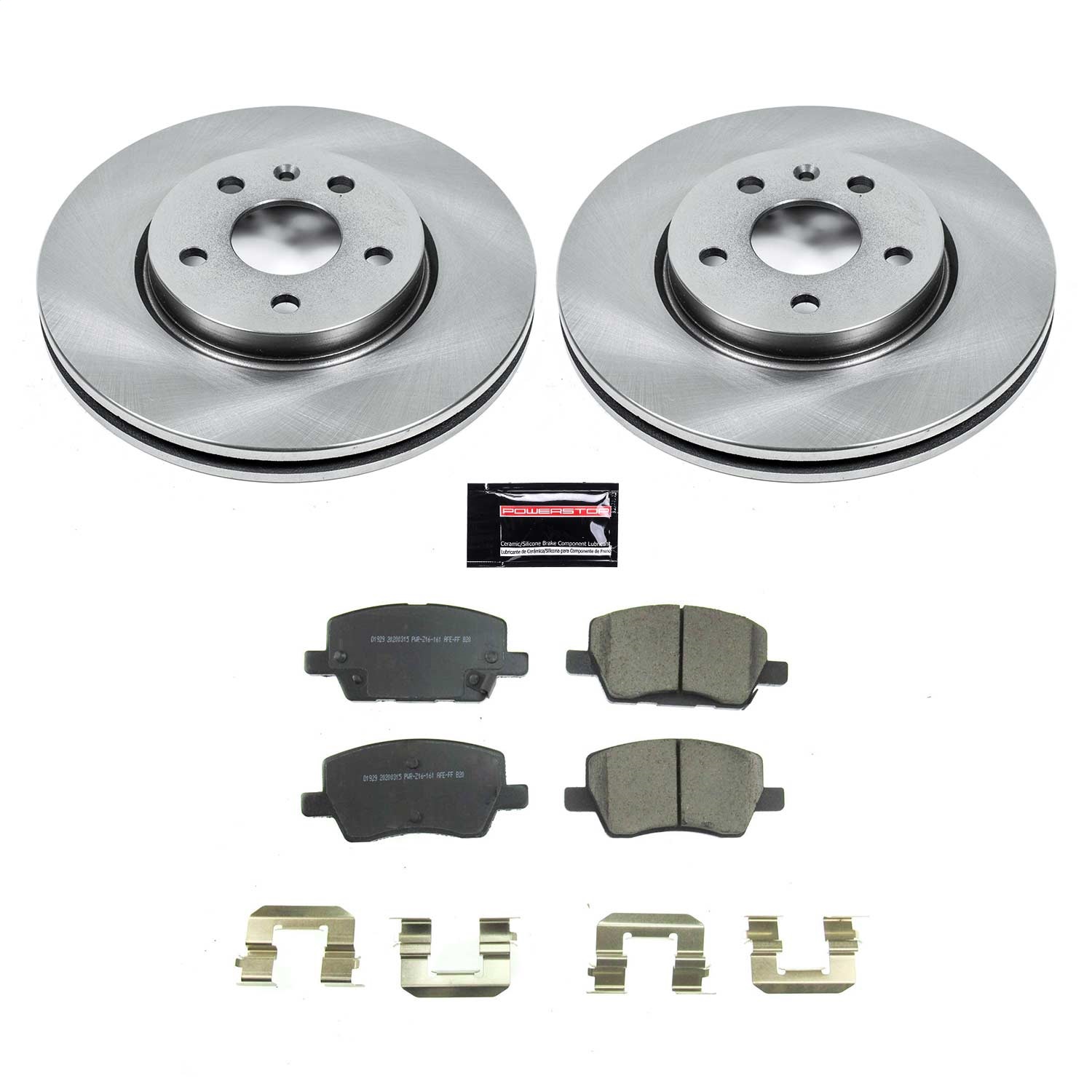 Power Stop - KOE8635 - Front - Disc Brake Pad and Rotor Kit