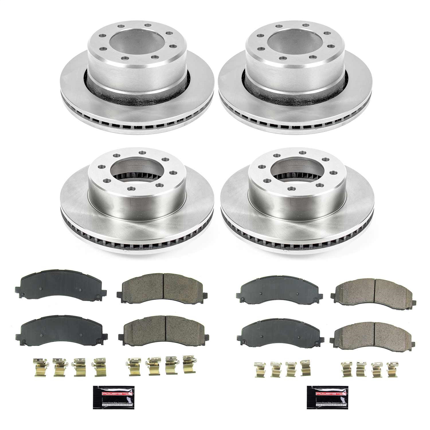 Power Stop - KOE8640 - Front and Rear - Disc Brake Pad and Rotor Kit