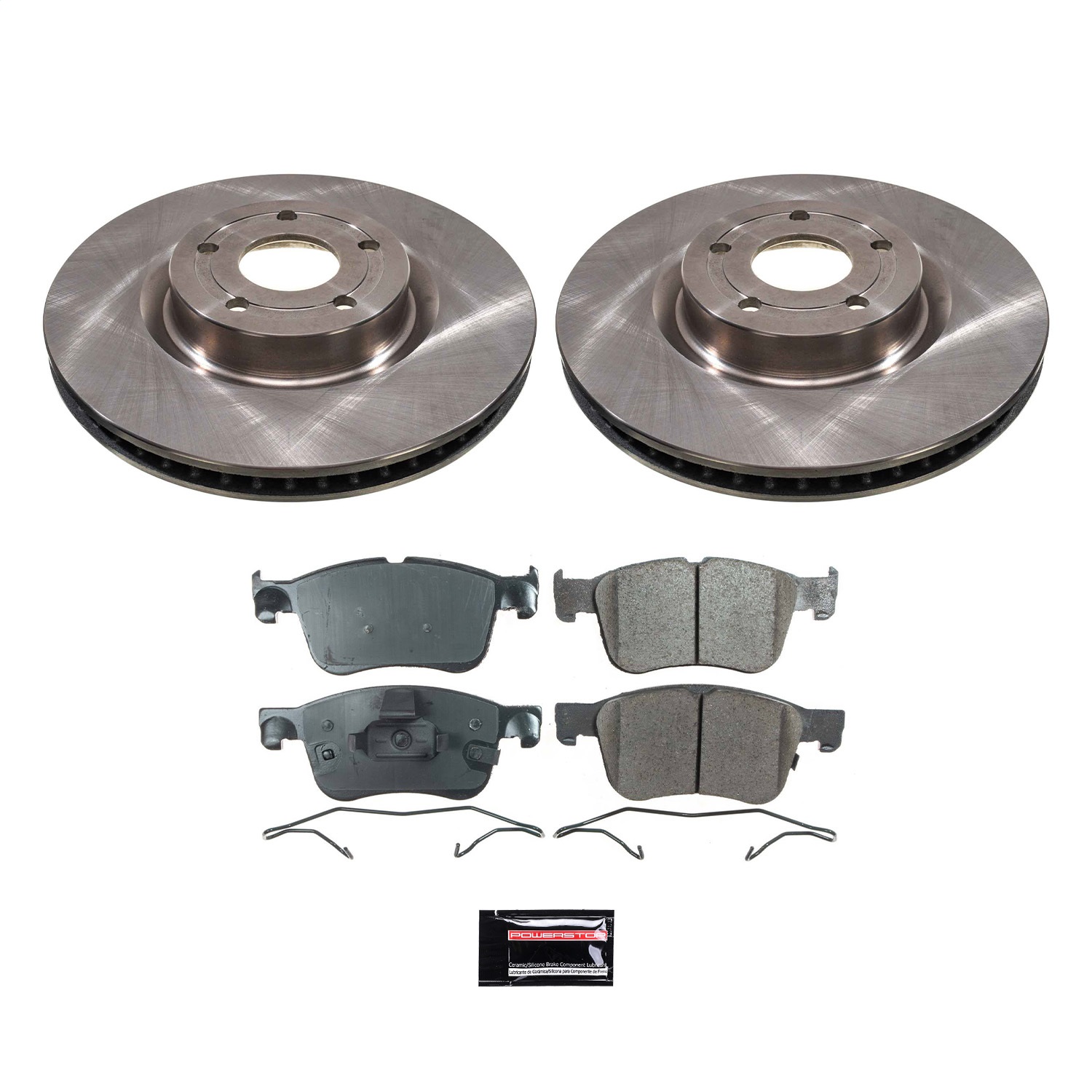 Power Stop - KOE8643 - Front - Disc Brake Pad and Rotor Kit