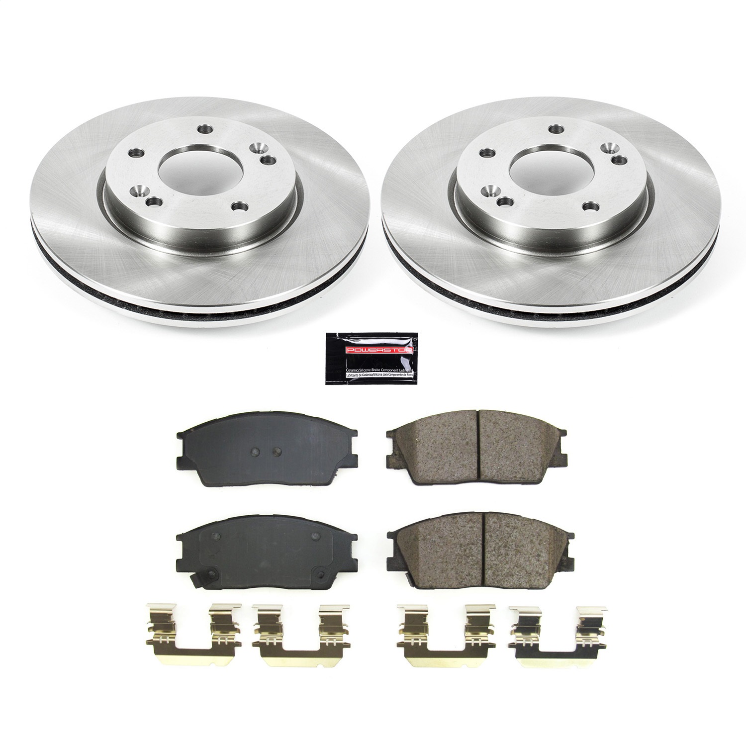 Power Stop - KOE8663 - Front - Disc Brake Pad and Rotor Kit