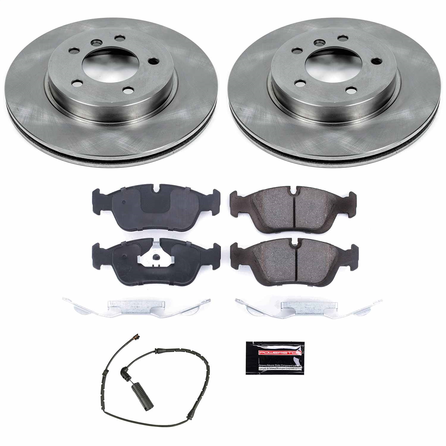 Power Stop - KOE869 - Front - Disc Brake Pad and Rotor Kit
