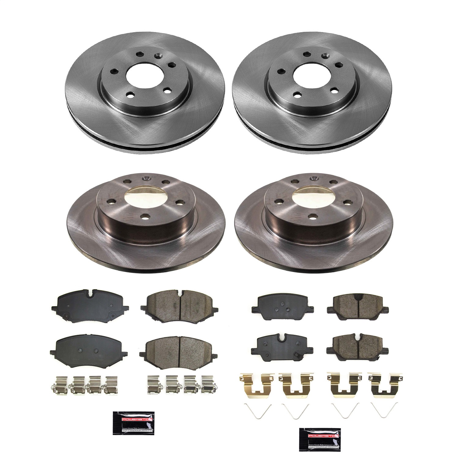 Power Stop - KOE8692 - Front and Rear - Disc Brake Pad and Rotor Kit