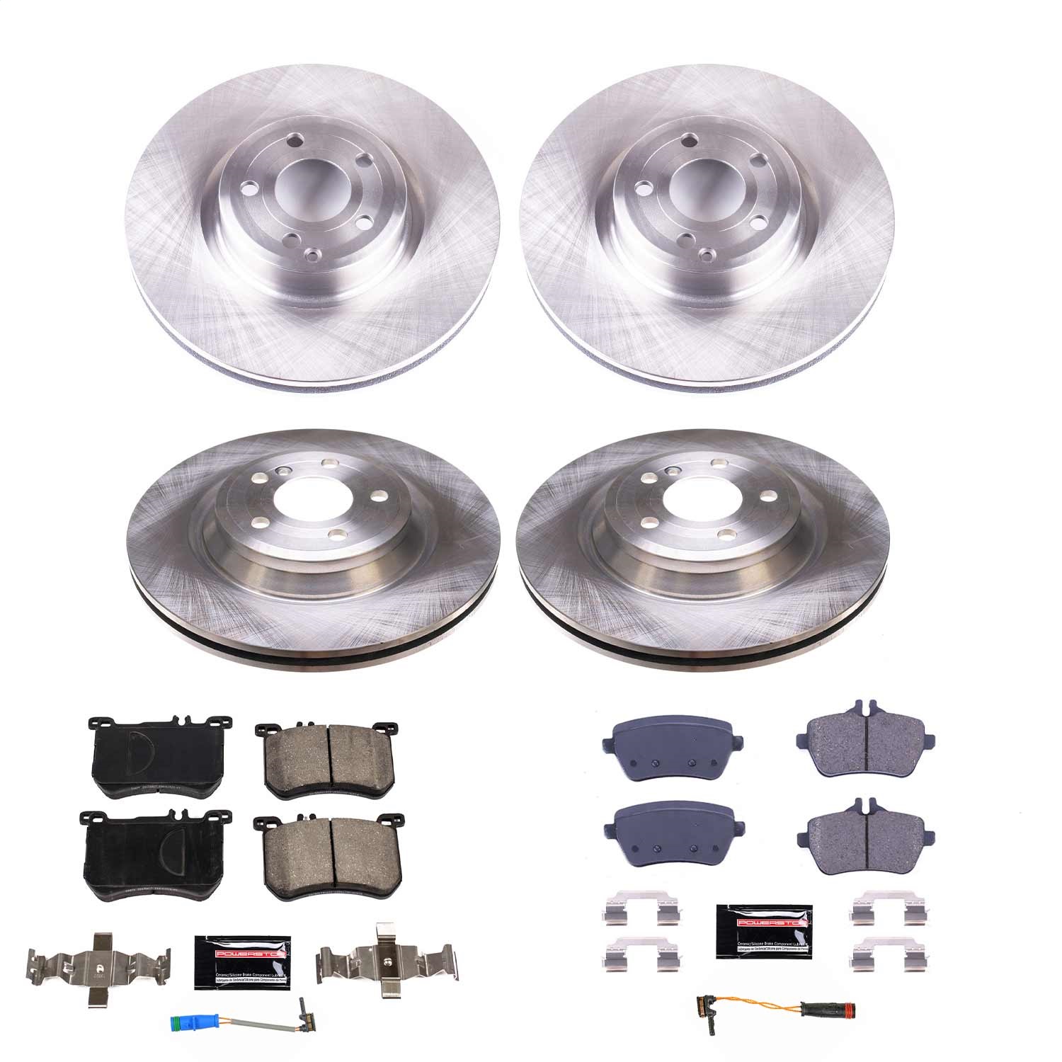 Power Stop - KOE8735 - Front and Rear - Disc Brake Pad and Rotor Kit