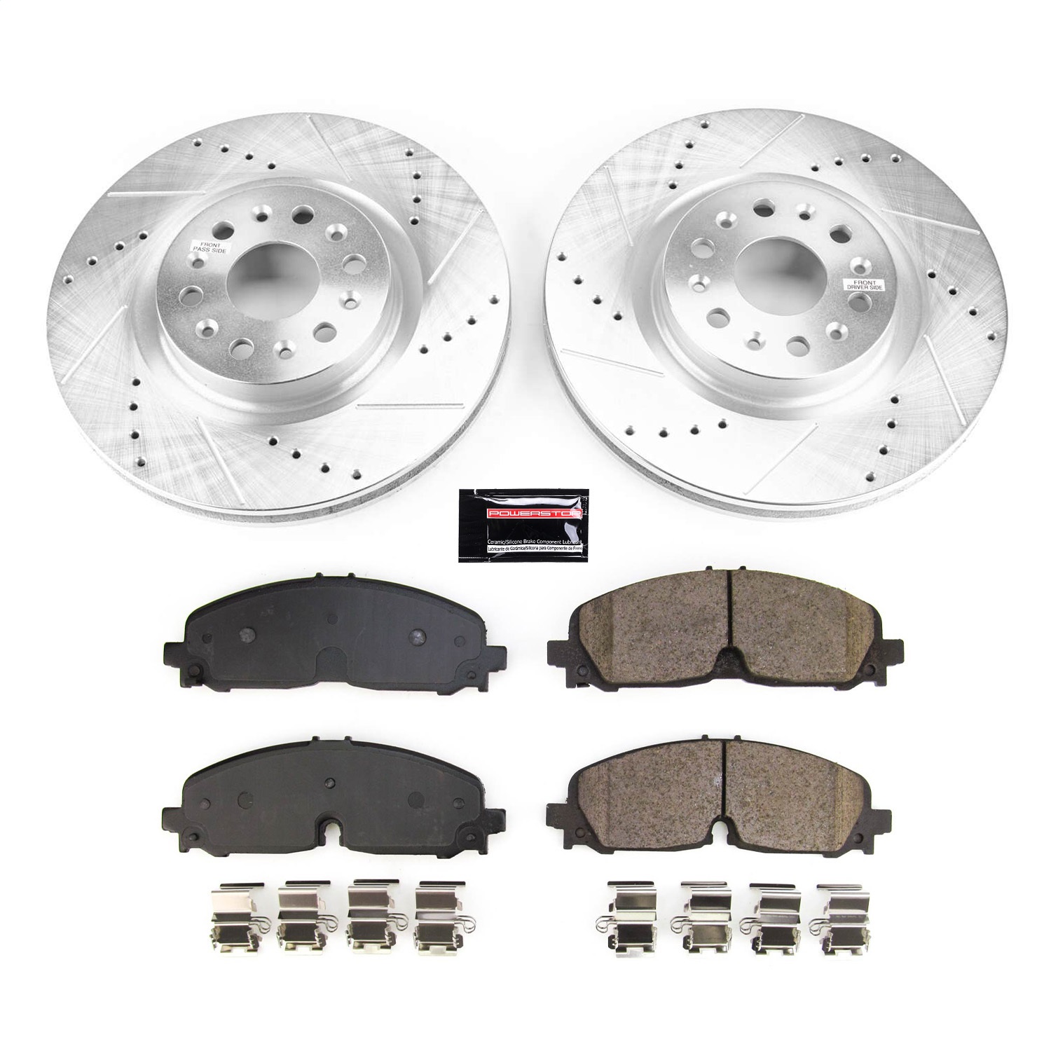 Power Stop - KOE8743 - Front - Disc Brake Pad and Rotor Kit
