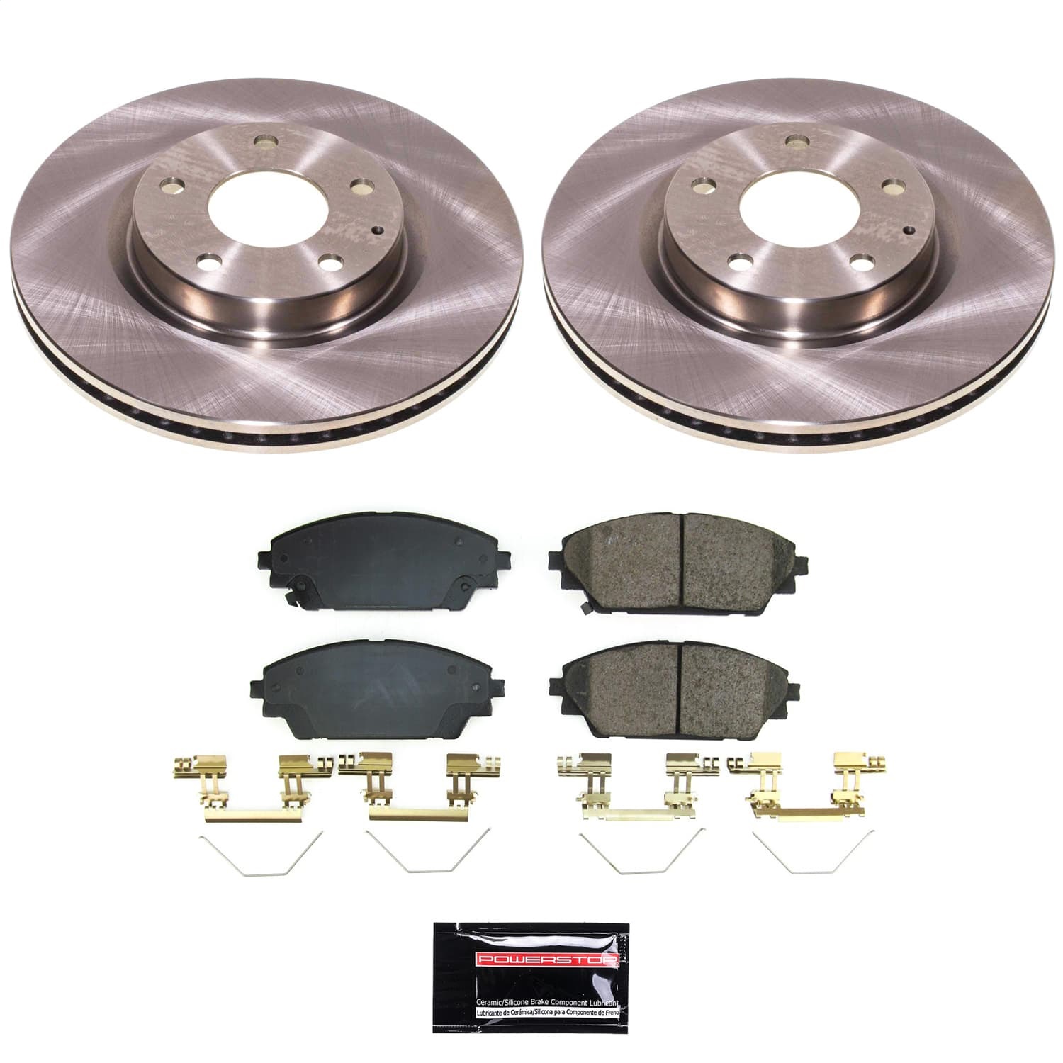 Power Stop - KOE8755 - Front - Disc Brake Pad and Rotor Kit