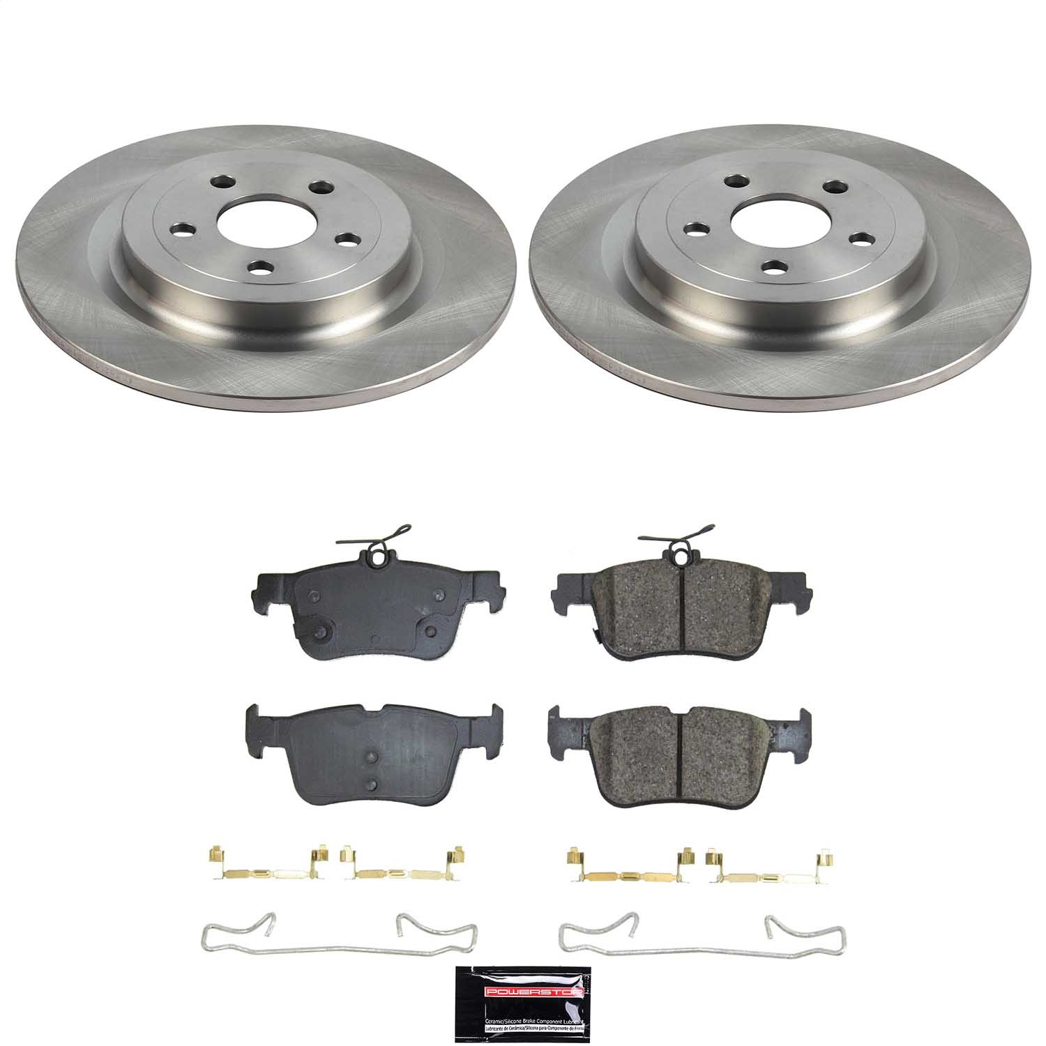 Power Stop - KOE8766 - Rear - Disc Brake Pad and Rotor Kit