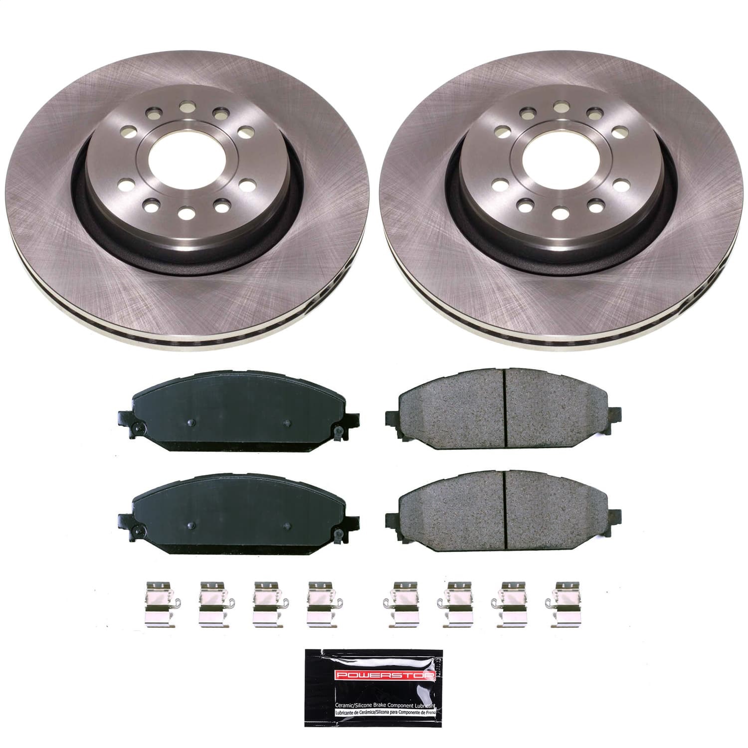 Power Stop - KOE8843 - Front - Disc Brake Pad and Rotor Kit