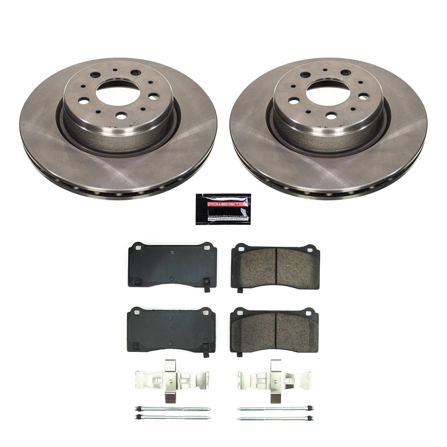 Power Stop - KOE8844 - Front - Disc Brake Pad and Rotor Kit