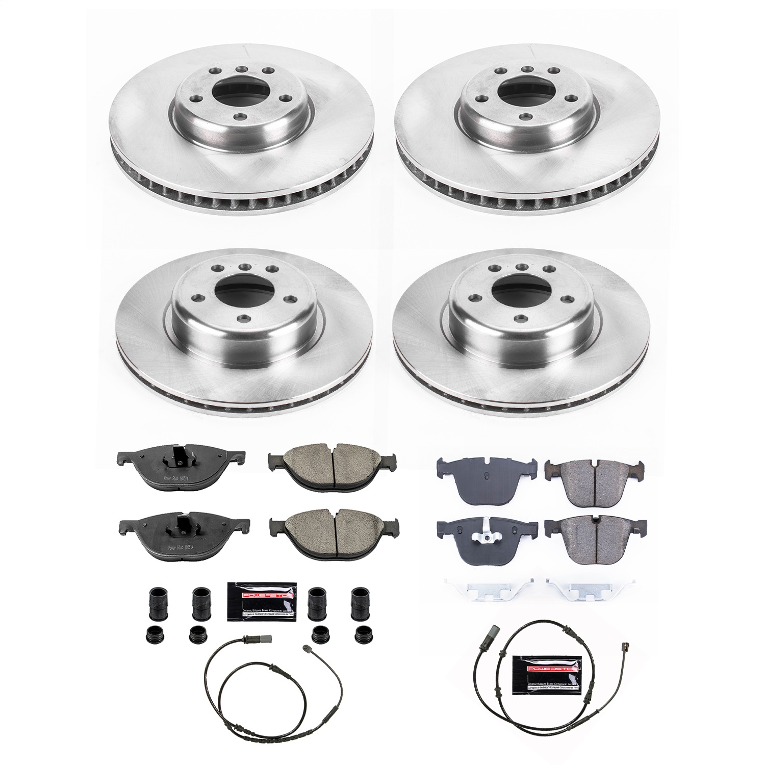 Power Stop - KOE8849 - Front and Rear - Disc Brake Pad and Rotor Kit