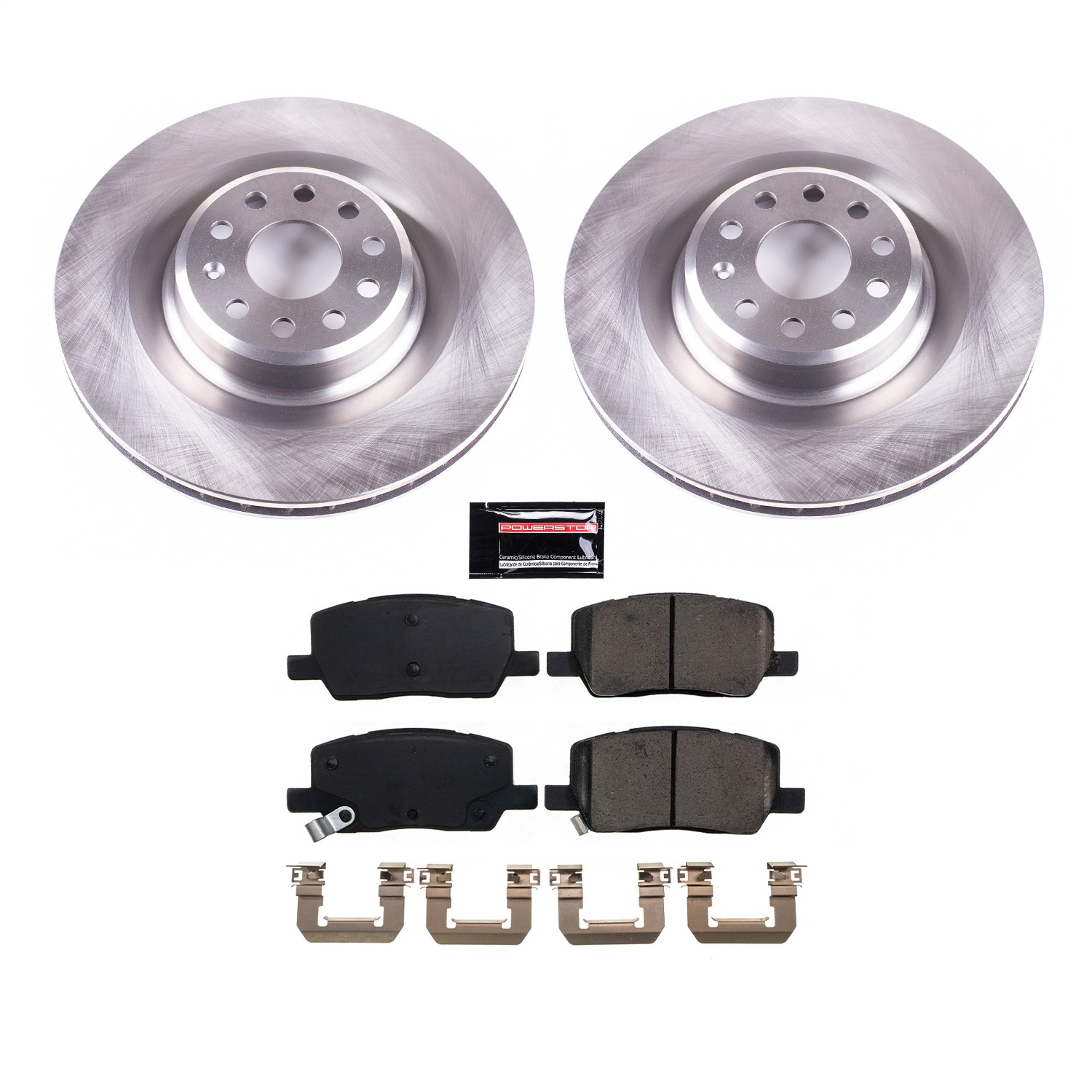 Power Stop - KOE8857 - Rear - Disc Brake Pad and Rotor Kit