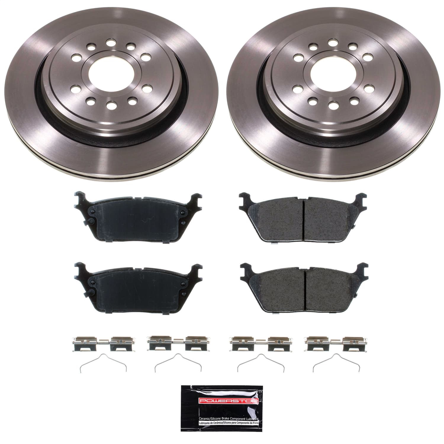 Power Stop - KOE8873 - Rear - Disc Brake Pad and Rotor Kit