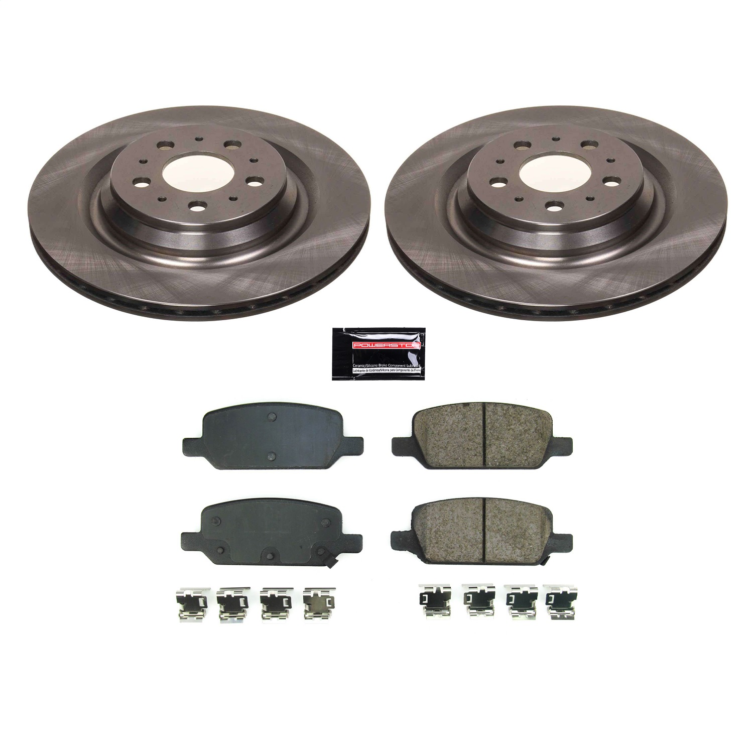 Power Stop - KOE8874 - Rear - Disc Brake Pad and Rotor Kit