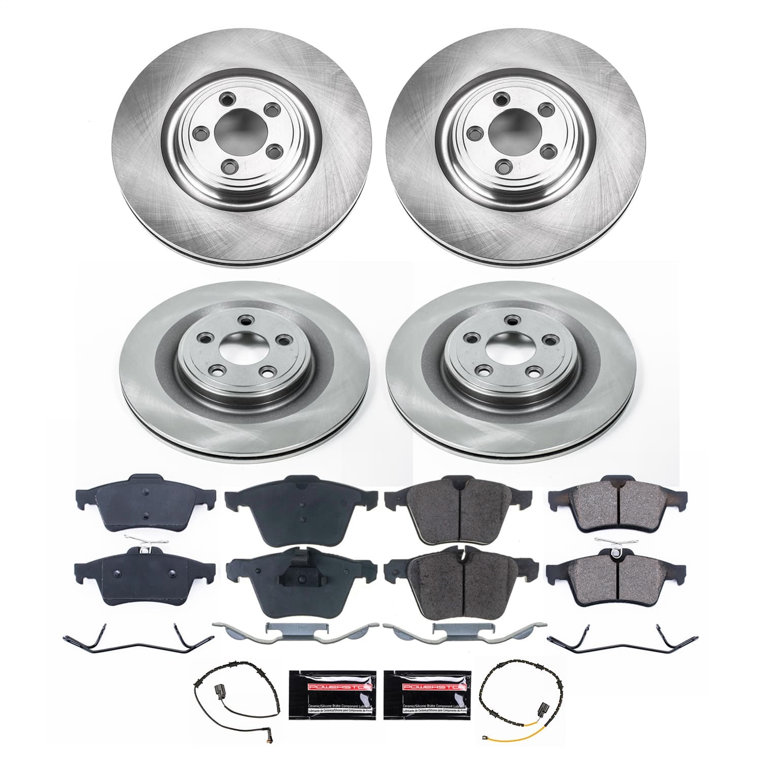 Power Stop - KOE8891 - Front and Rear - Disc Brake Pad and Rotor Kit
