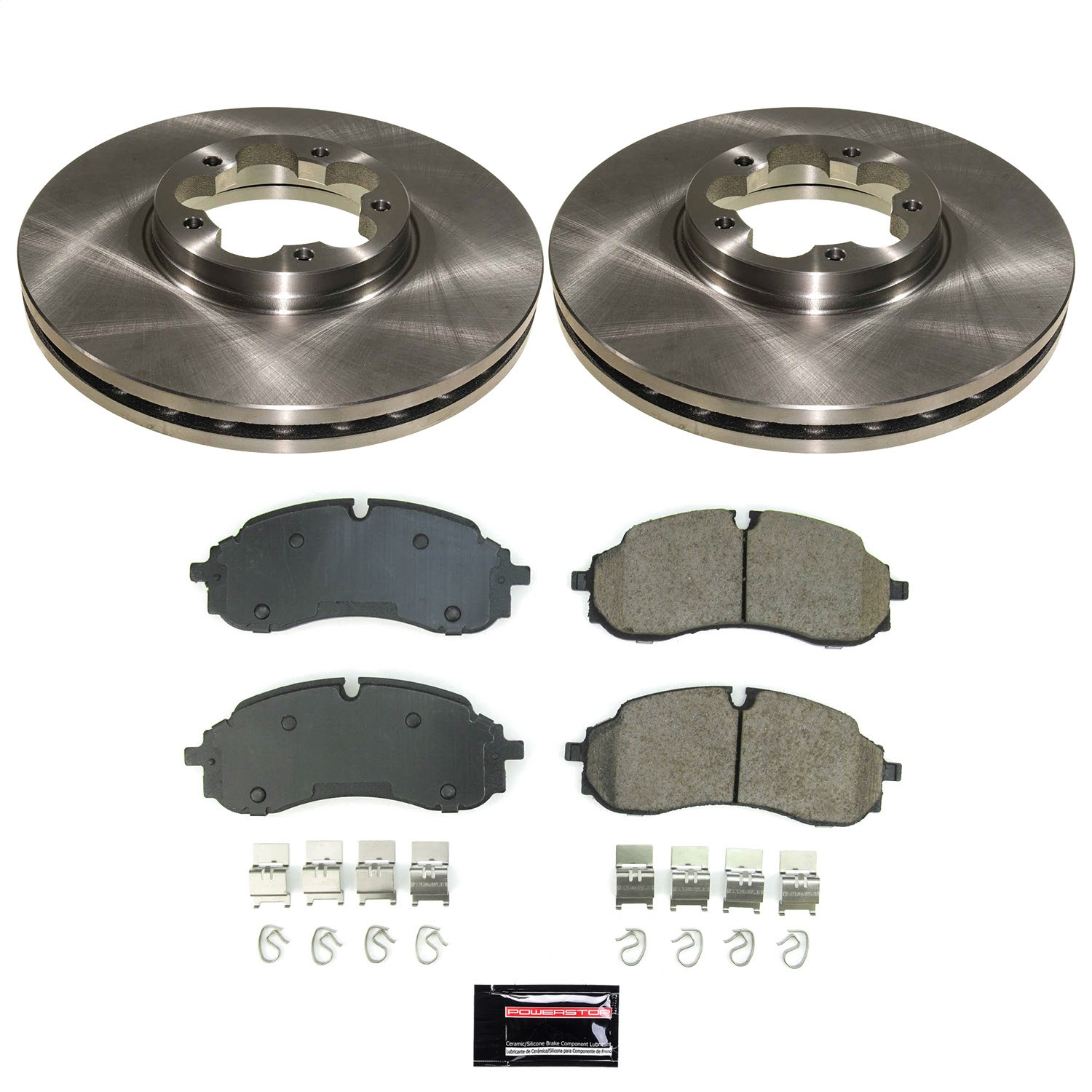 Power Stop - KOE8985 - Front - Disc Brake Pad and Rotor Kit