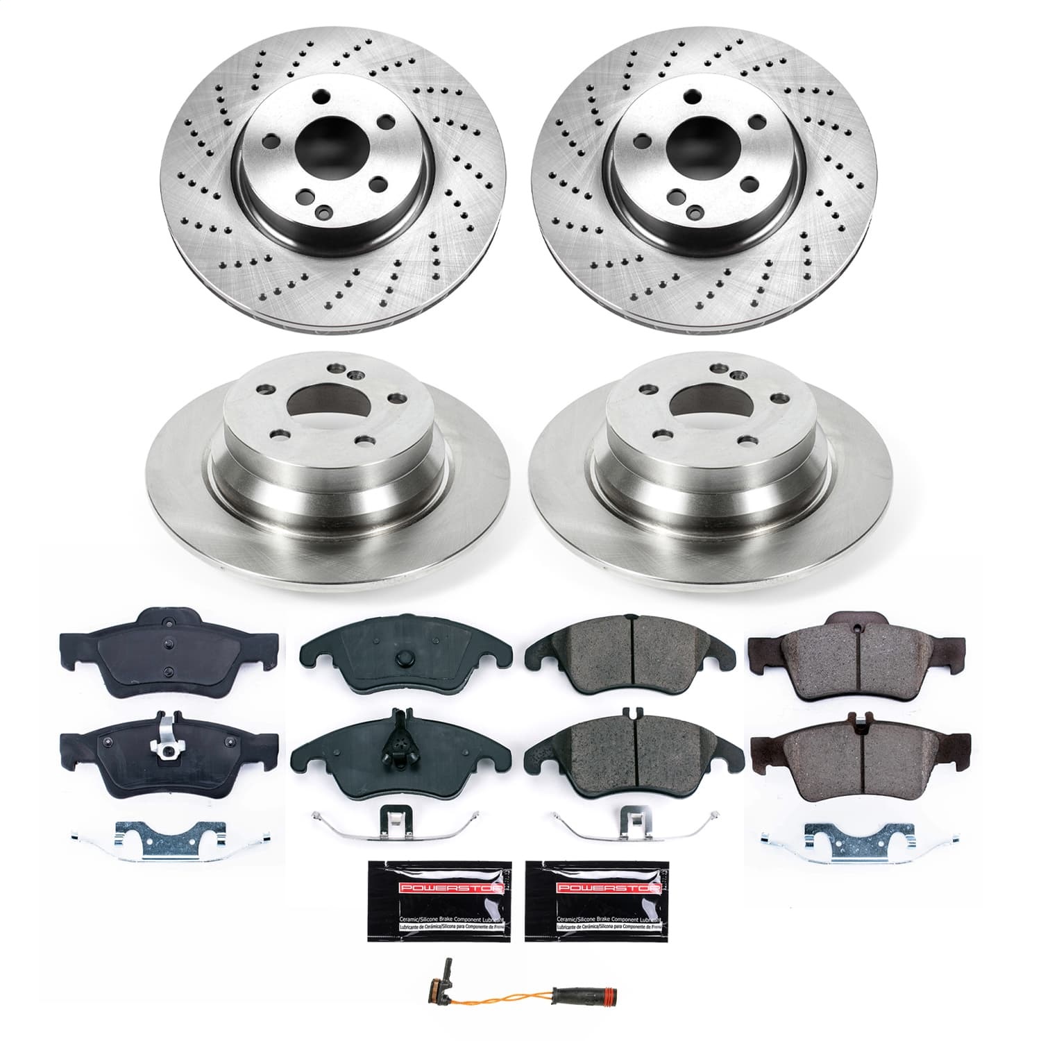 Power Stop - KOE9038 - Front and Rear - Disc Brake Pad and Rotor Kit