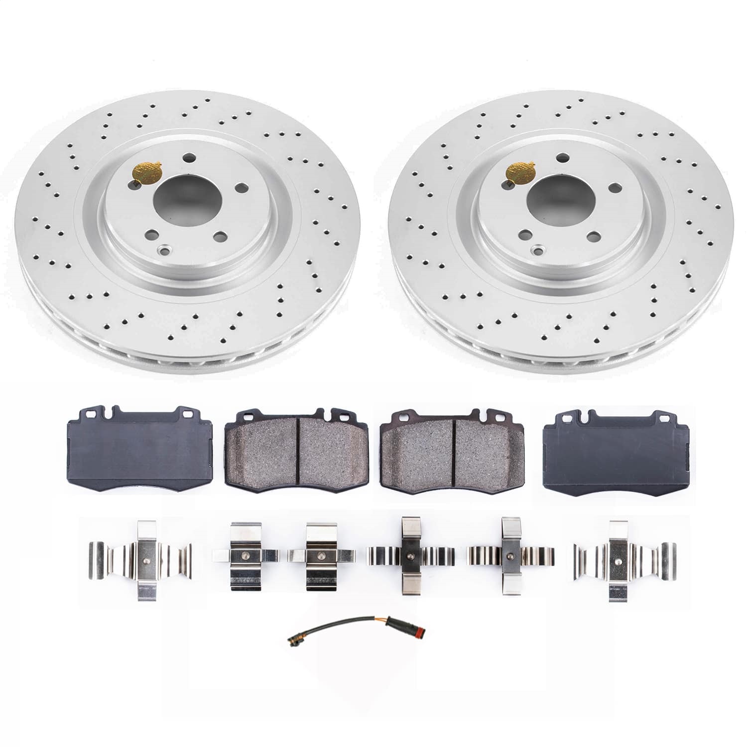Power Stop - KOE9078 - Front - Disc Brake Pad and Rotor Kit