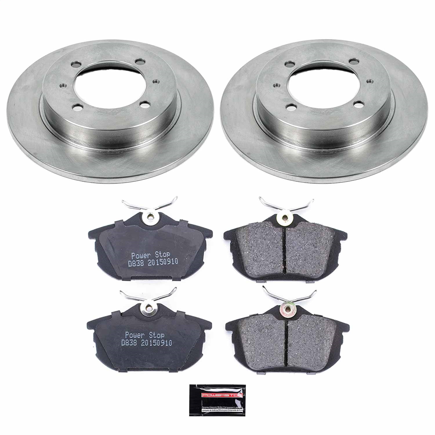Power Stop - KOE913 - Rear - Disc Brake Pad and Rotor Kit