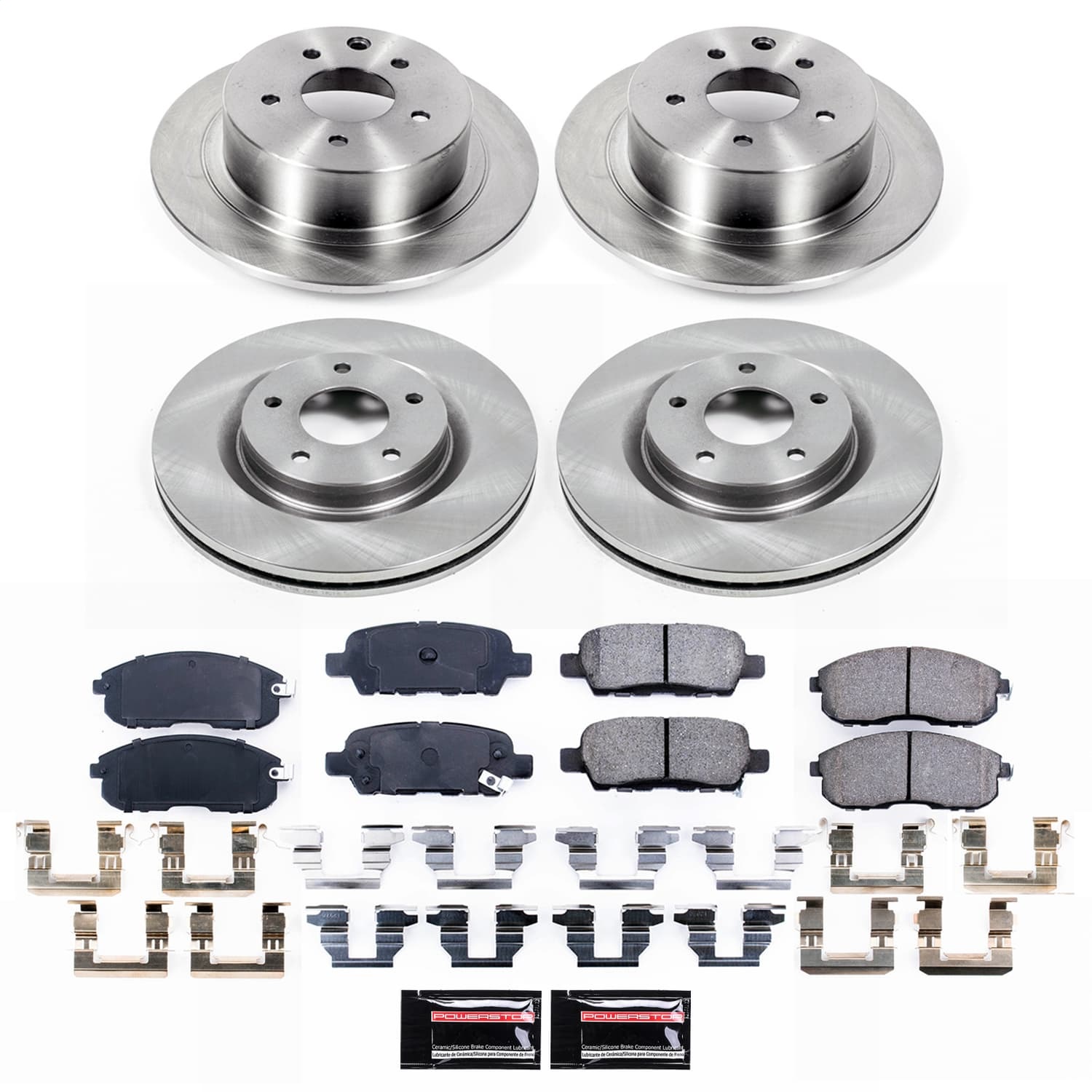 Power Stop - KOE9141 - Front and Rear - Disc Brake Pad and Rotor Kit