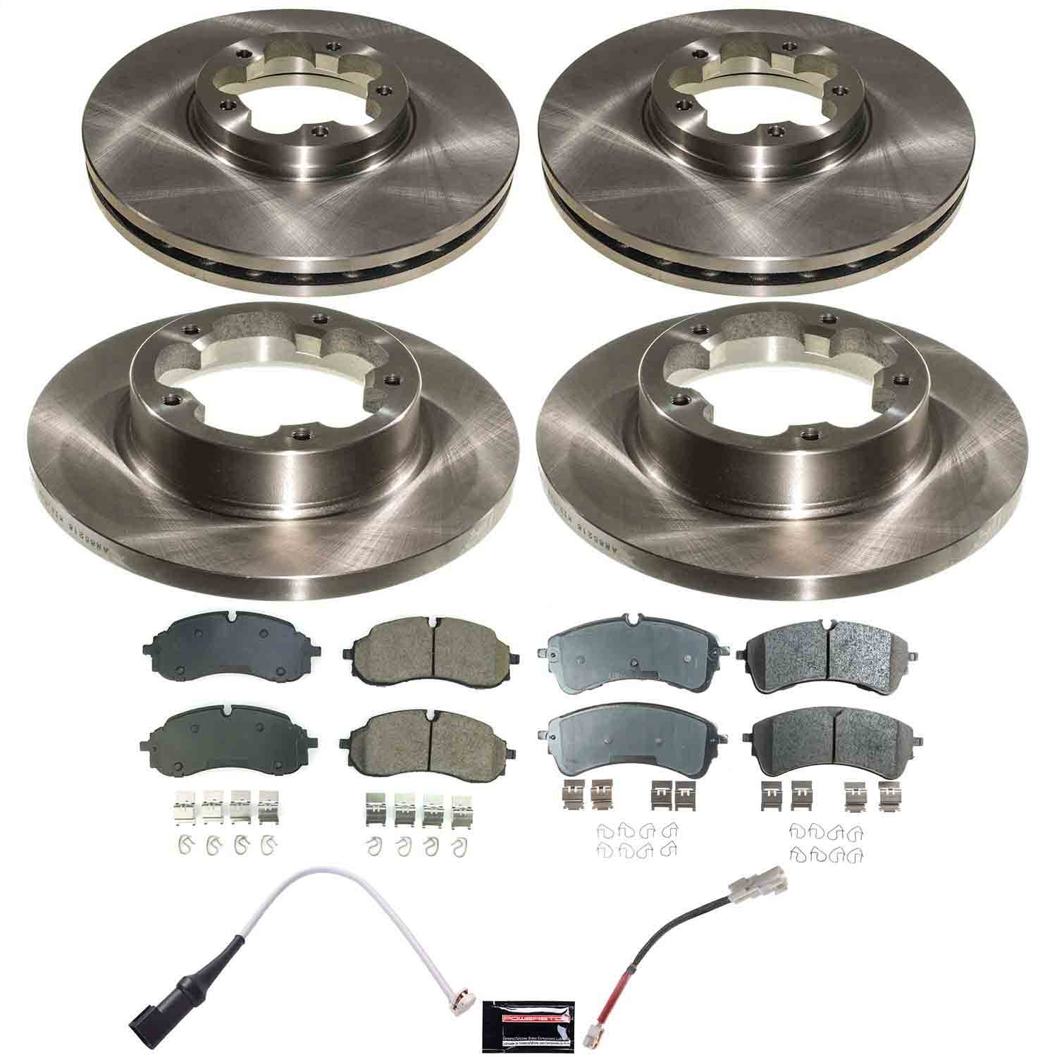 Power Stop - KOE9156 - Front and Rear - Disc Brake Pad and Rotor Kit
