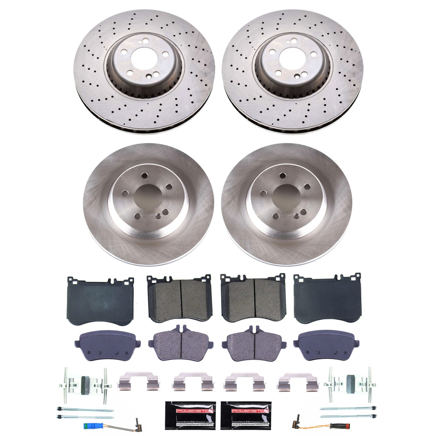 Power Stop - KOE9160 - Front and Rear - Disc Brake Pad and Rotor Kit