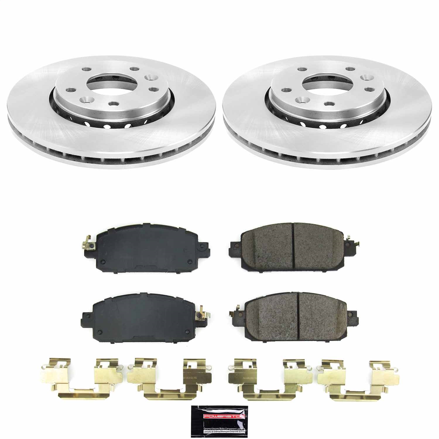 Power Stop - KOE9181 - Front - Disc Brake Pad and Rotor Kit