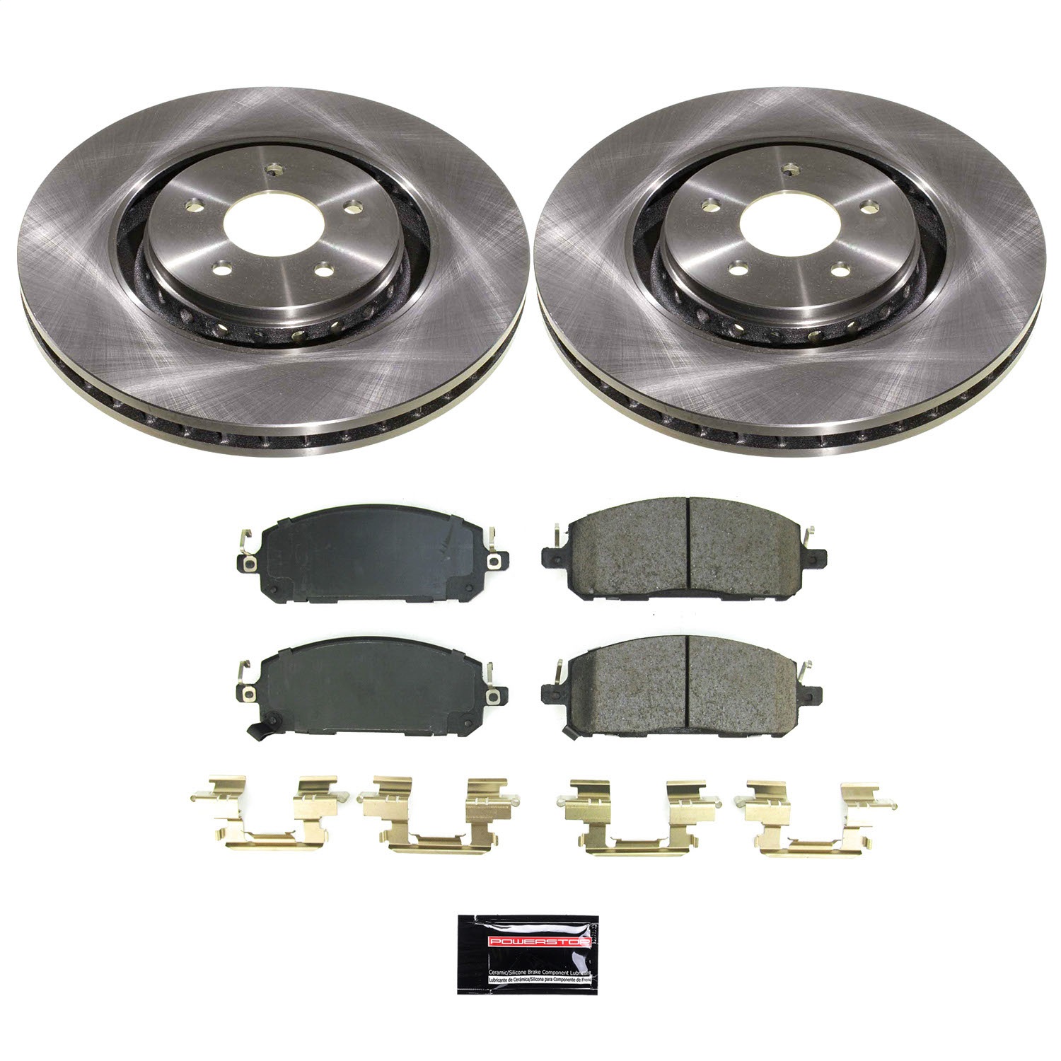 Power Stop - KOE9206 - Front - Disc Brake Pad and Rotor Kit