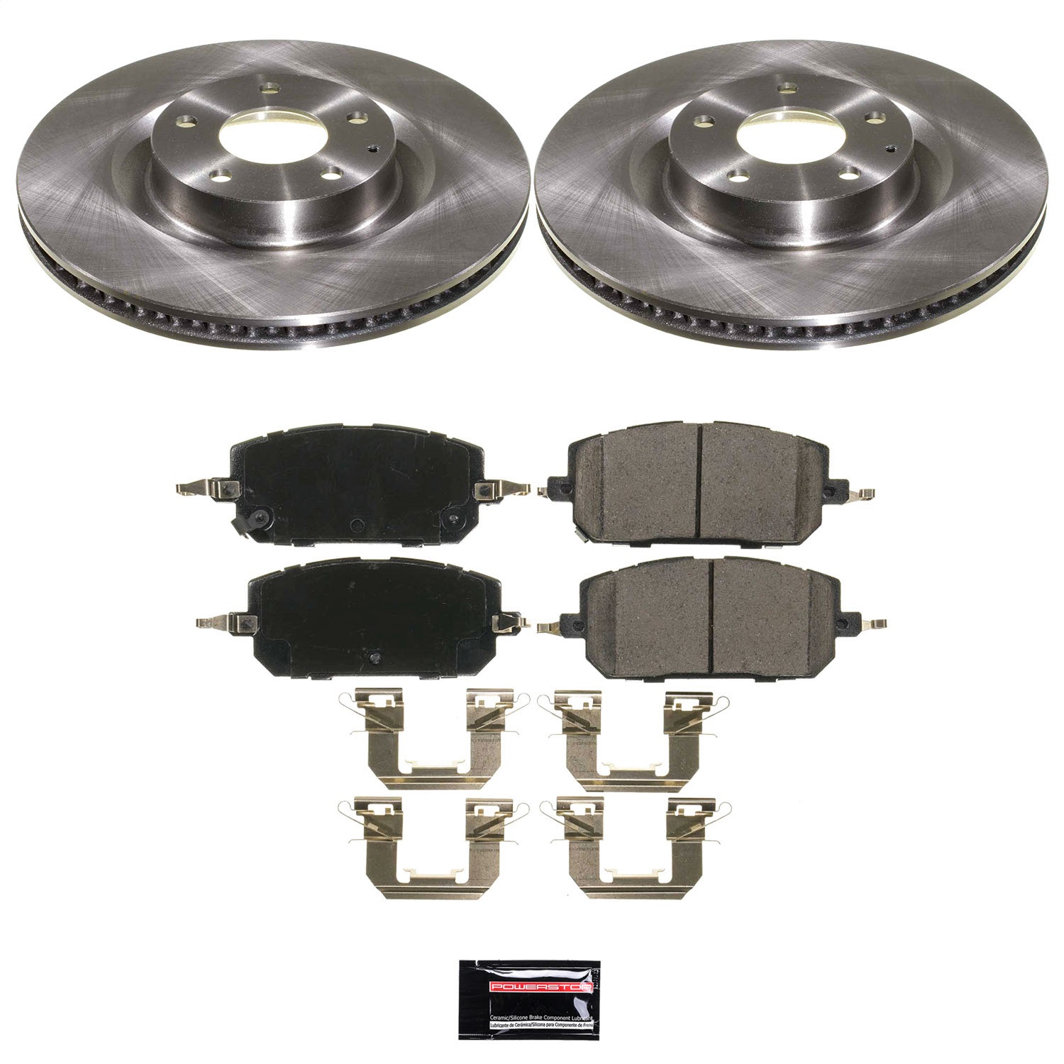 Power Stop - KOE9207 - Front - Disc Brake Pad and Rotor Kit