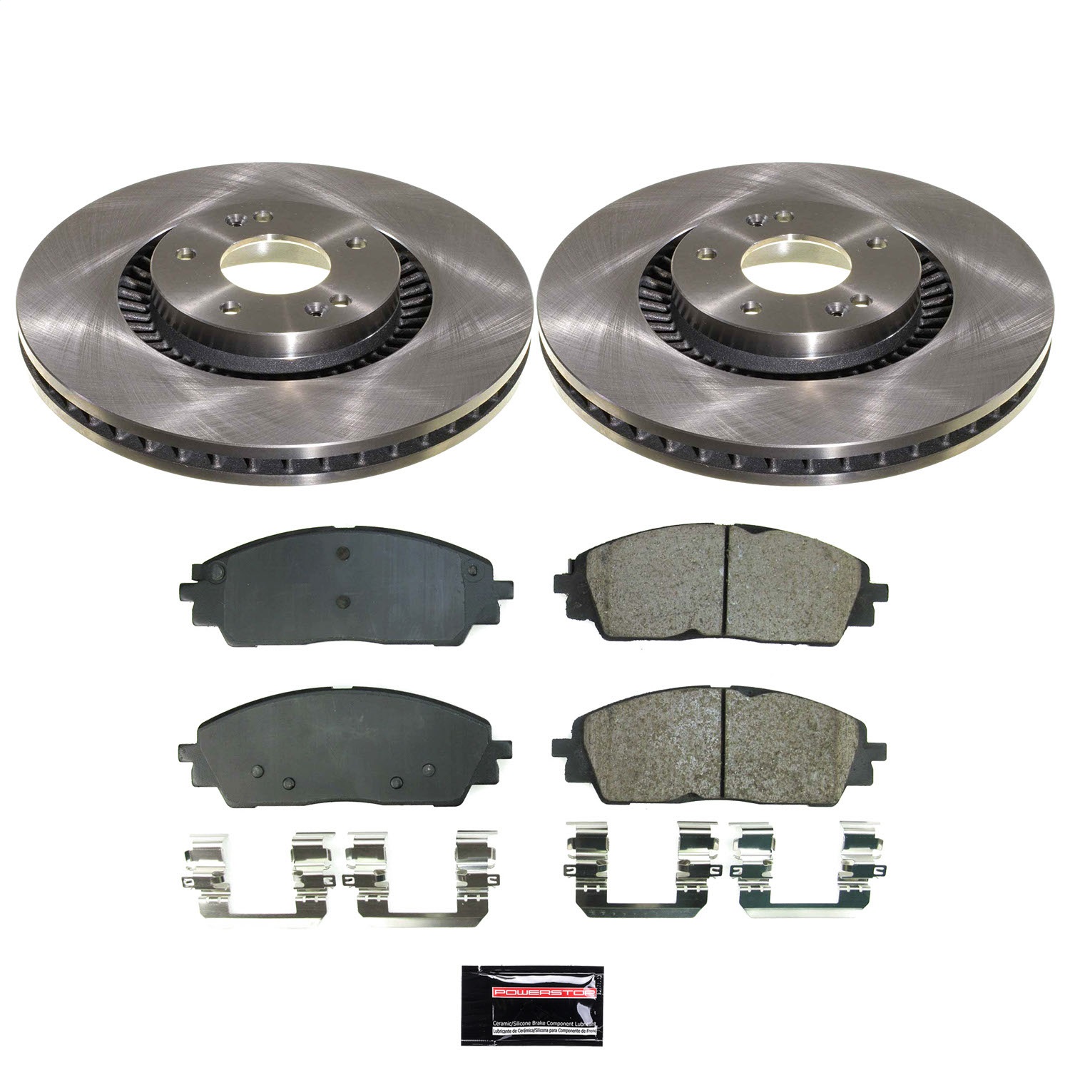 Power Stop - KOE9208 - Front - Disc Brake Pad and Rotor Kit