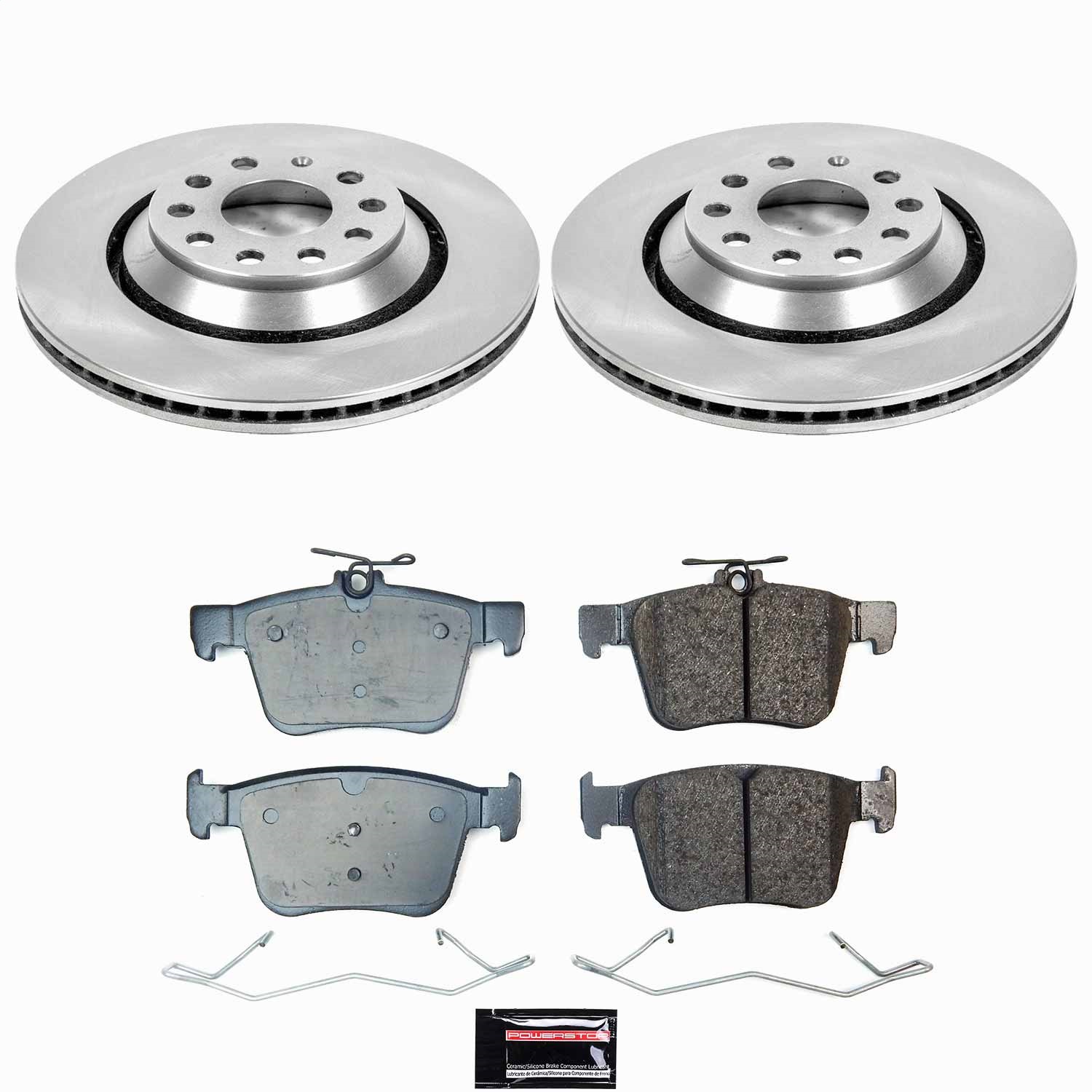Power Stop - KOE9214 - Rear - Disc Brake Pad and Rotor Kit