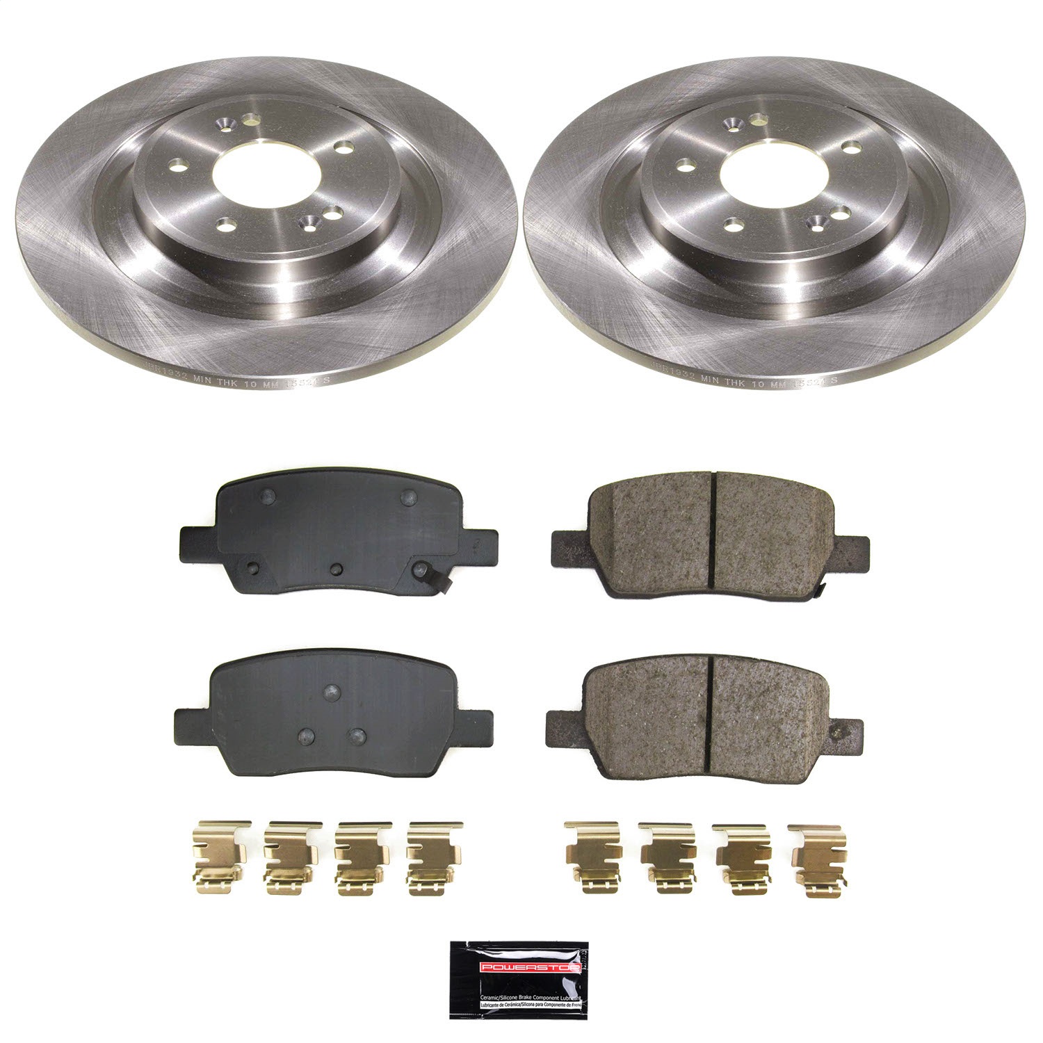 Power Stop - KOE9221 - Rear - Disc Brake Pad and Rotor Kit