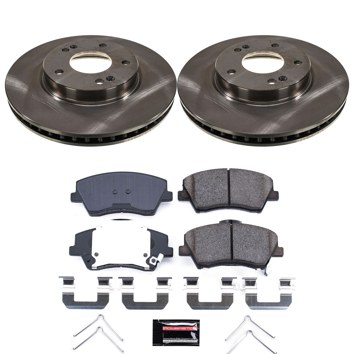 Power Stop - KOE9239 - Front - Disc Brake Pad and Rotor Kit