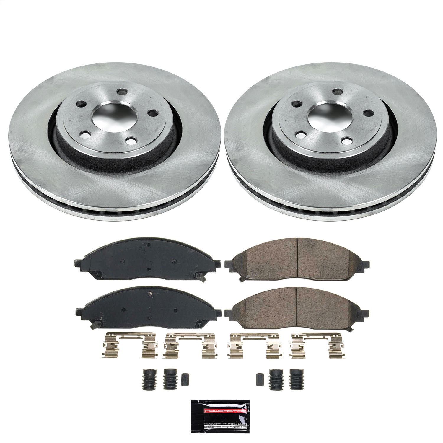 Power Stop - KOE9241 - Front - Disc Brake Pad and Rotor Kit