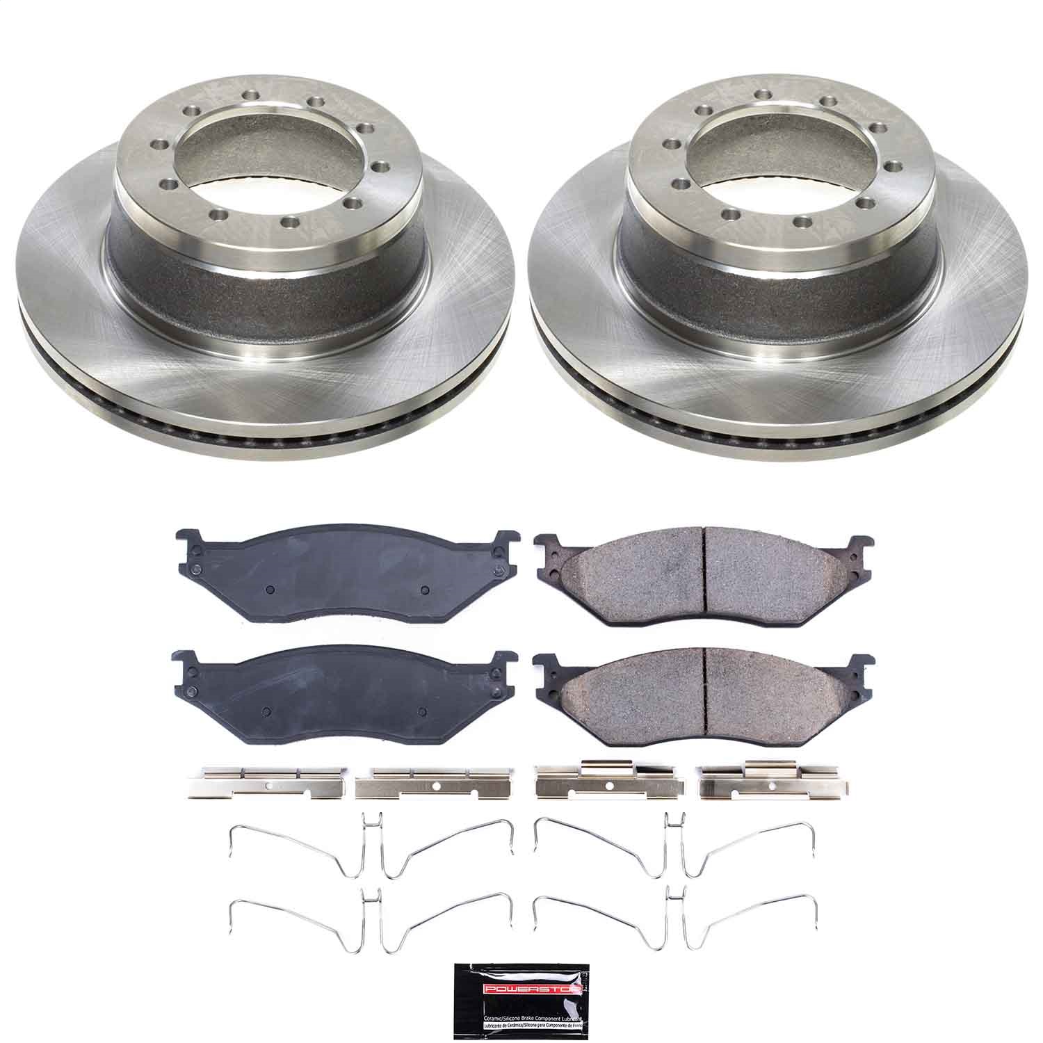 Power Stop - KOE9264 - Front - Disc Brake Pad and Rotor Kit