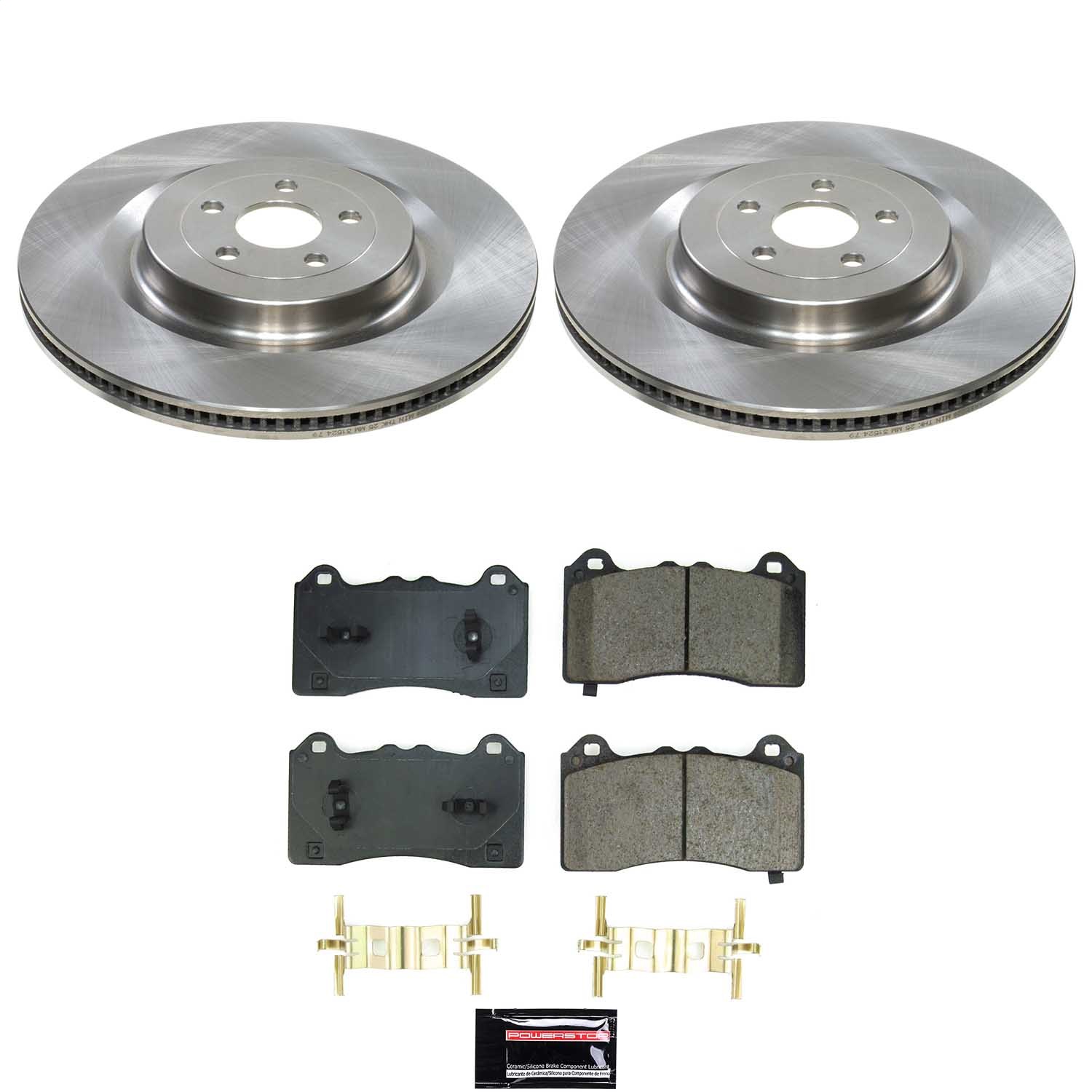 Power Stop - KOE9265 - Front - Disc Brake Pad and Rotor Kit