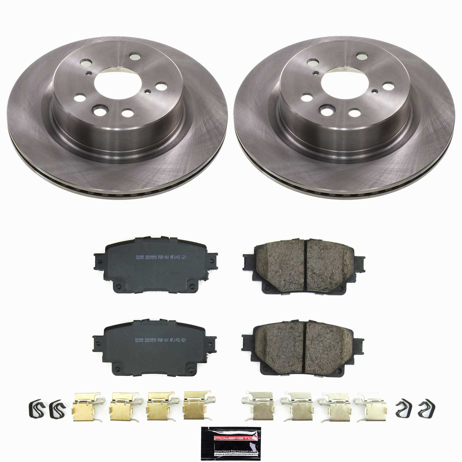 Power Stop - KOE9302 - Rear - Disc Brake Pad and Rotor Kit