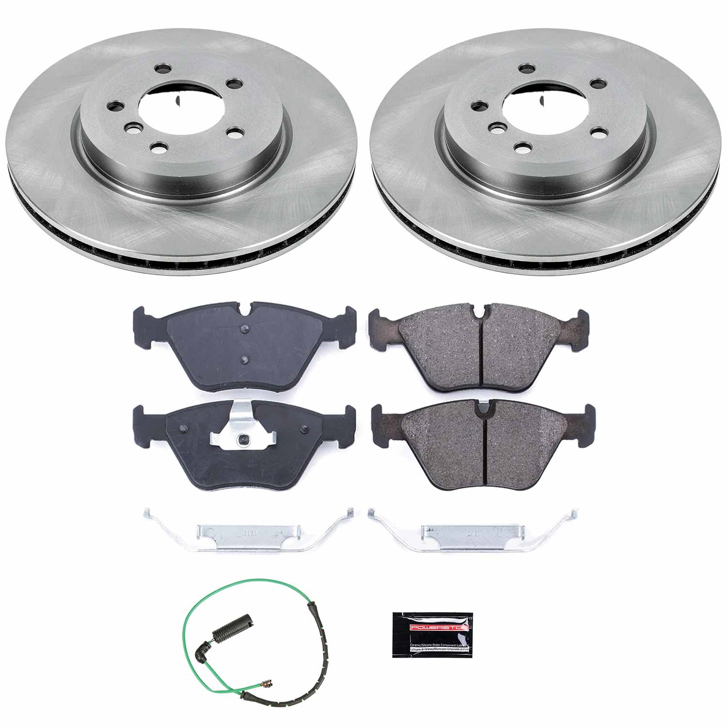Power Stop - KOE933 - Front - Disc Brake Pad and Rotor Kit