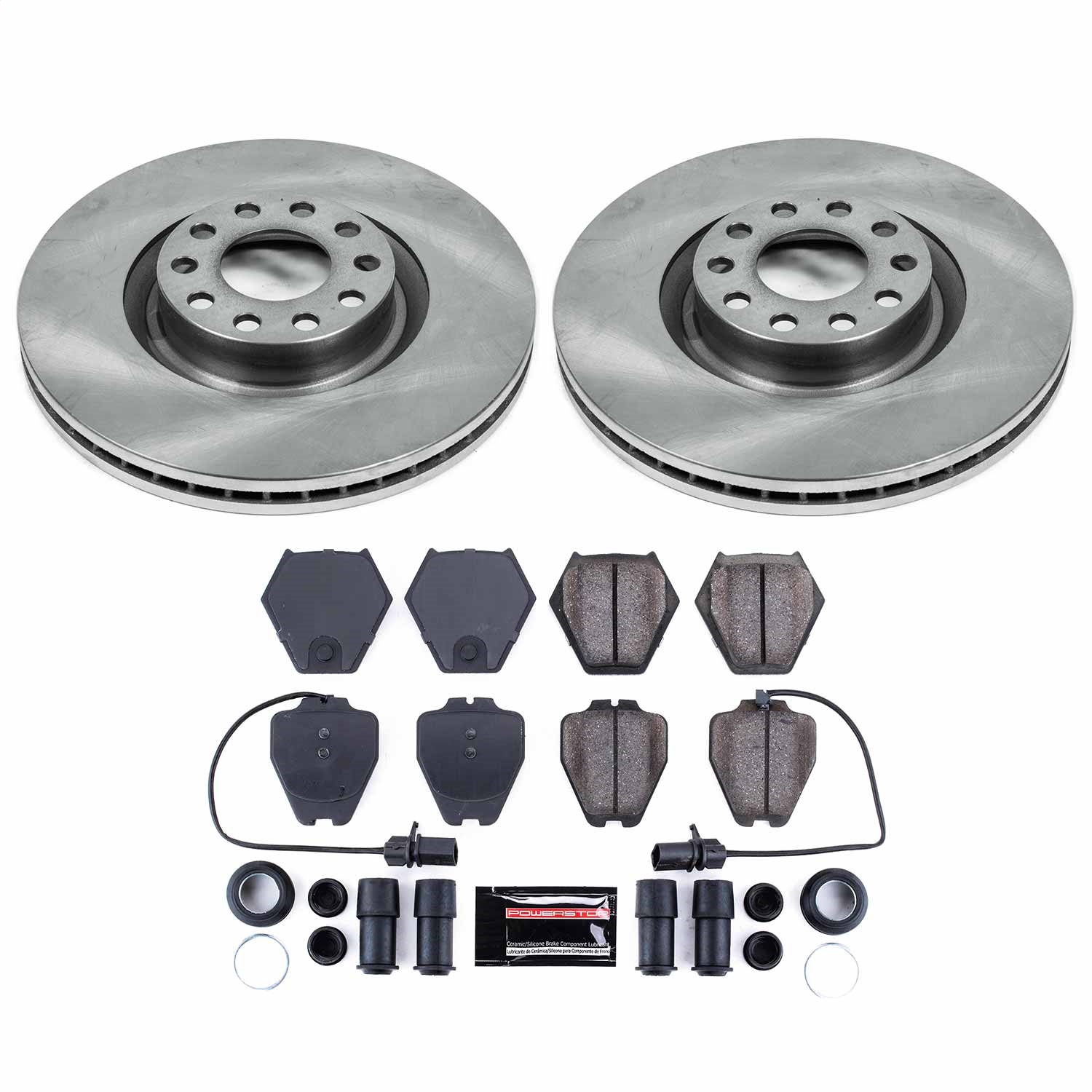 Power Stop - KOE948 - Front - Disc Brake Pad and Rotor Kit