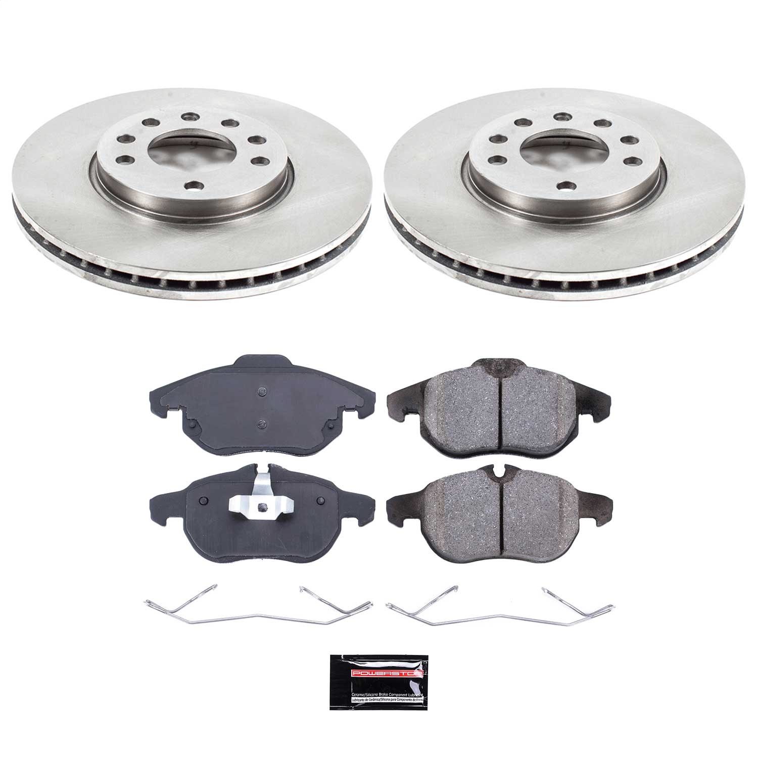 Power Stop - KOE978 - Front - Disc Brake Pad and Rotor Kit