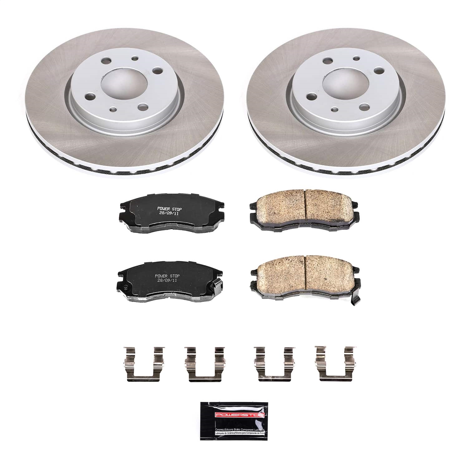 Power Stop - SC1090 - Front - Disc Brake Pad and Rotor Kit